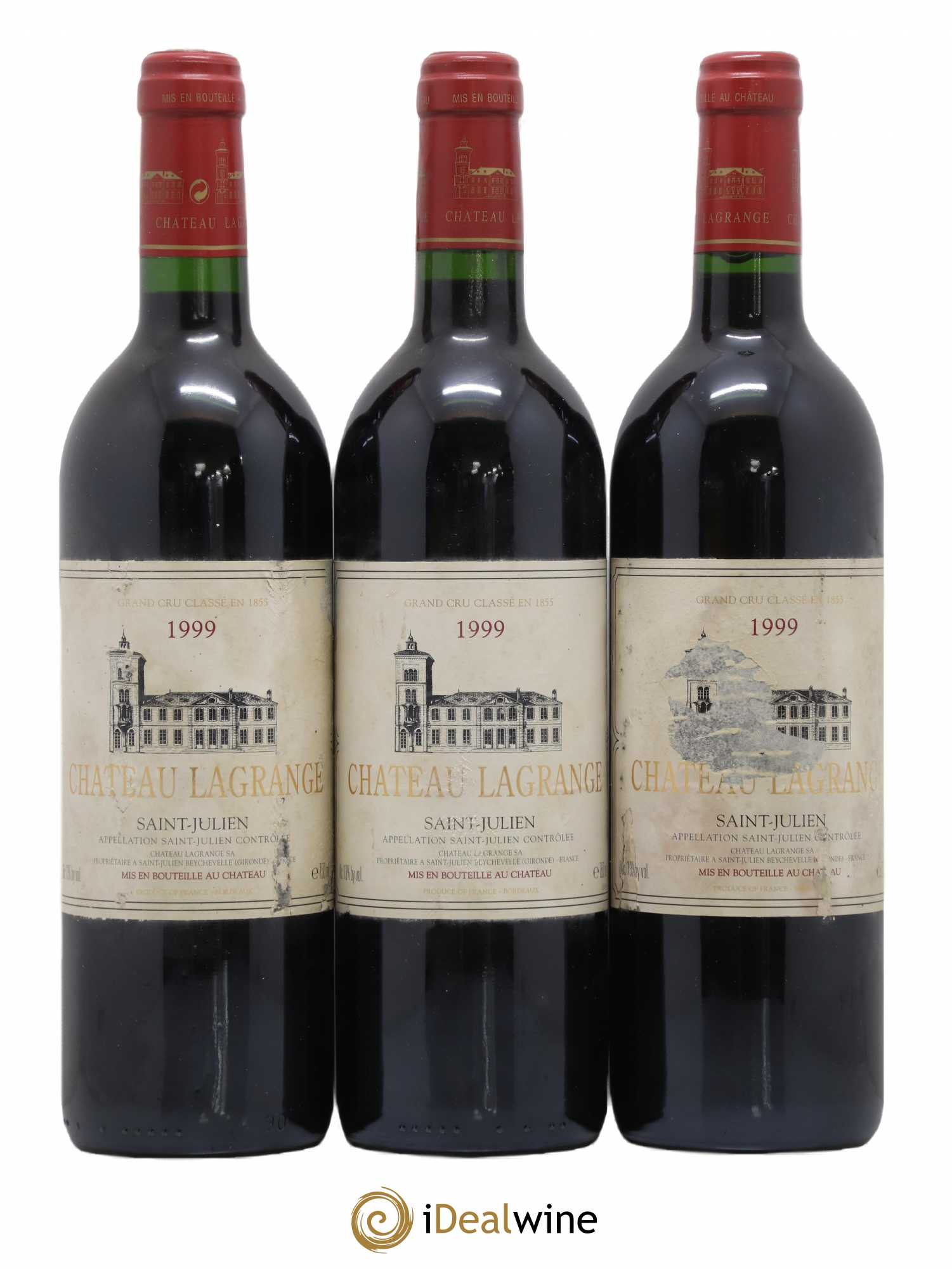 Château Lagrange 3ème Grand Cru Classé 1999 - Lot de 3 bouteilles - 0