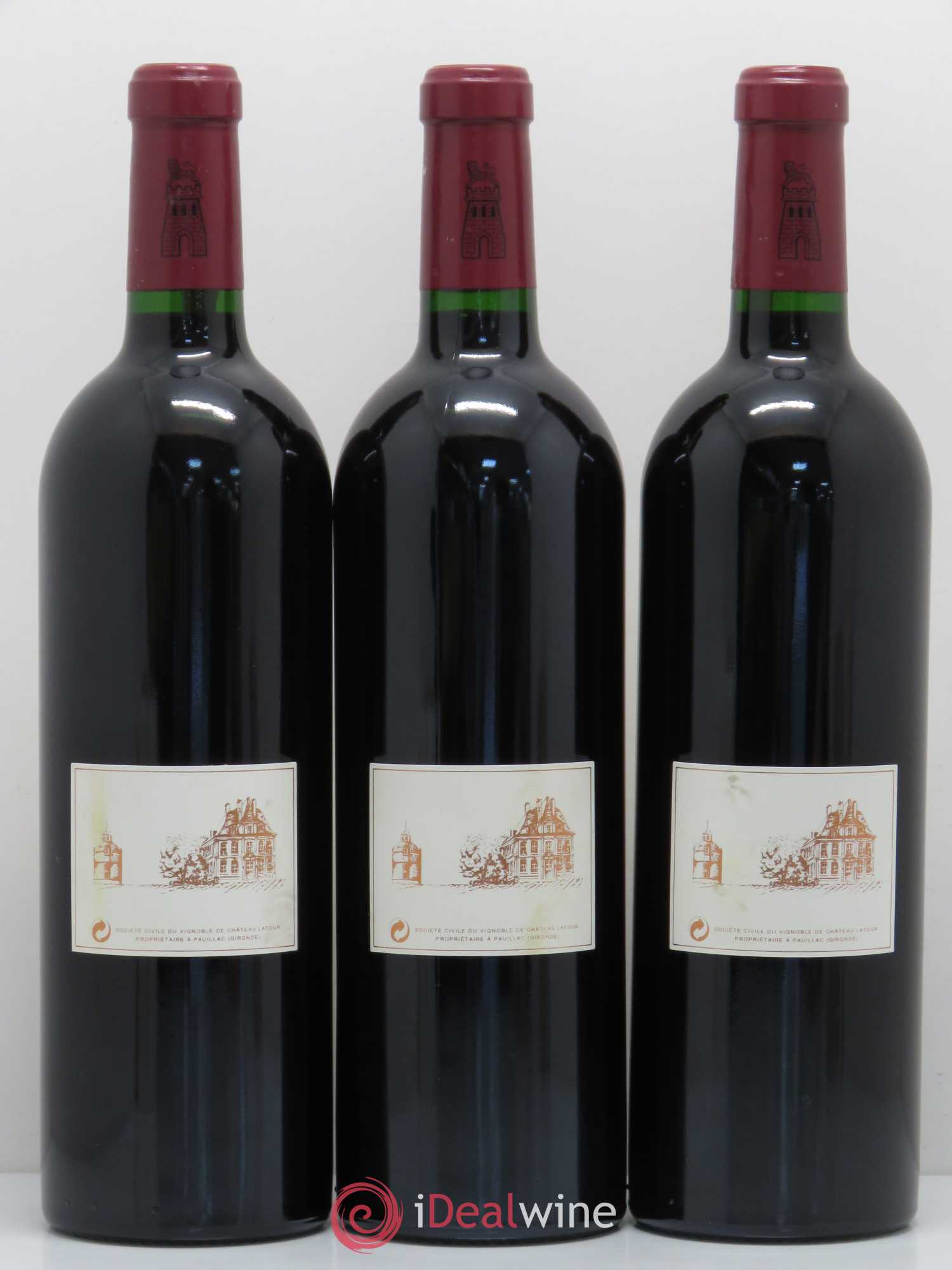 Château Latour 1er Grand Cru Classé 1998 - Lot de 3 bouteilles - 1