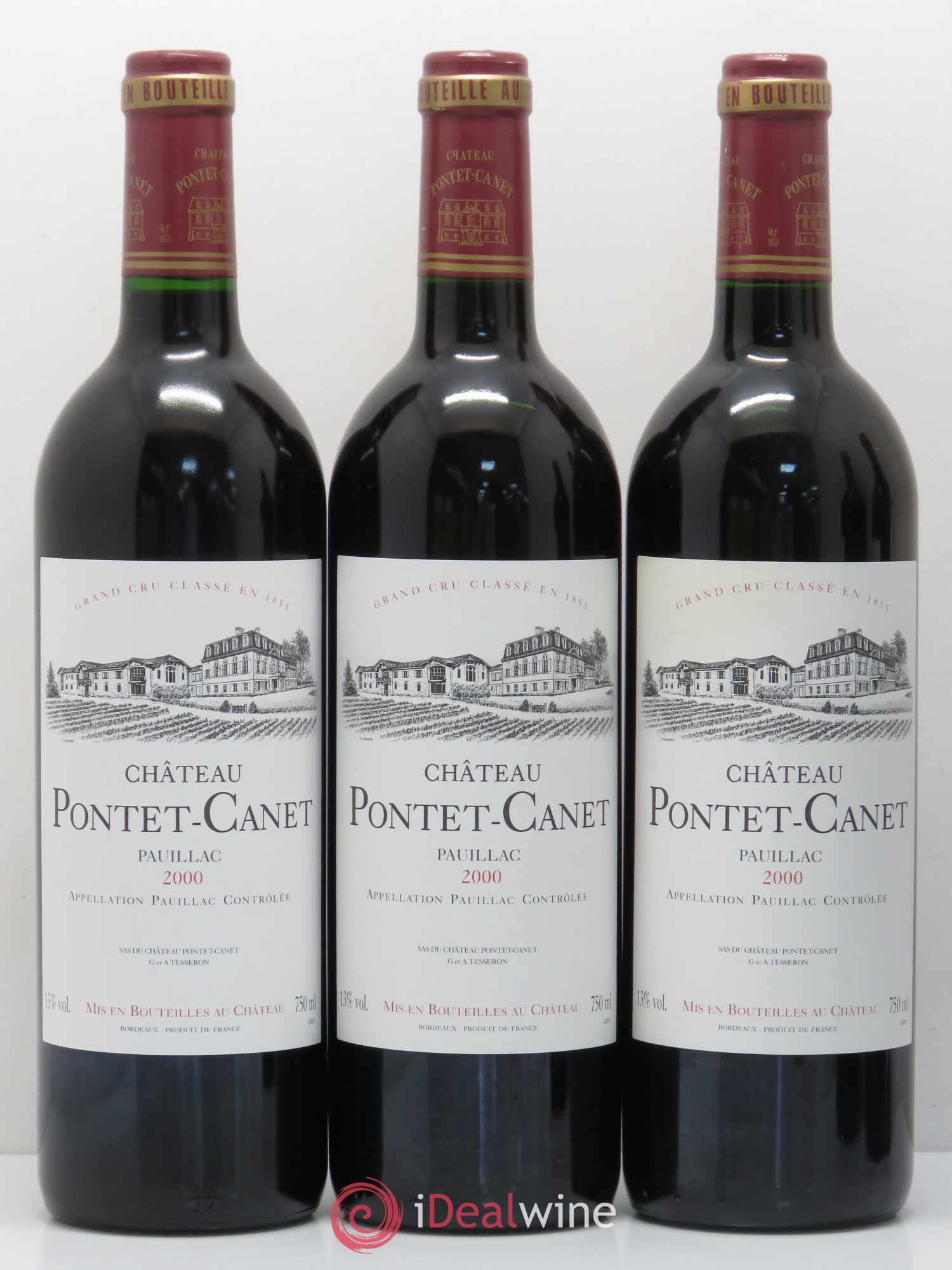 Château Pontet Canet 5ème Grand Cru Classé 2000 - Lot de 12 bouteilles - 2