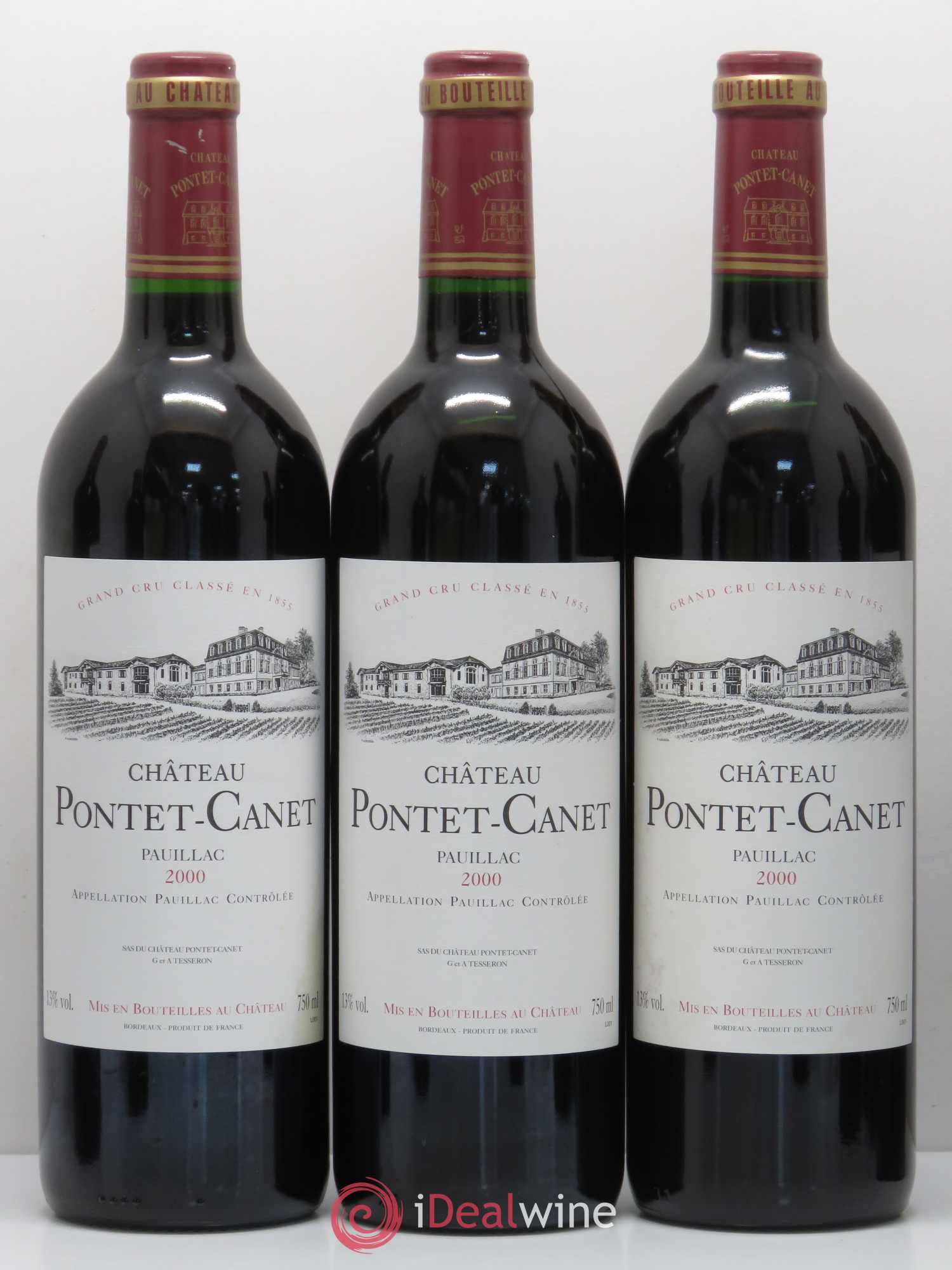 Château Pontet Canet 5ème Grand Cru Classé 2000 - Lot de 12 bouteilles - 4