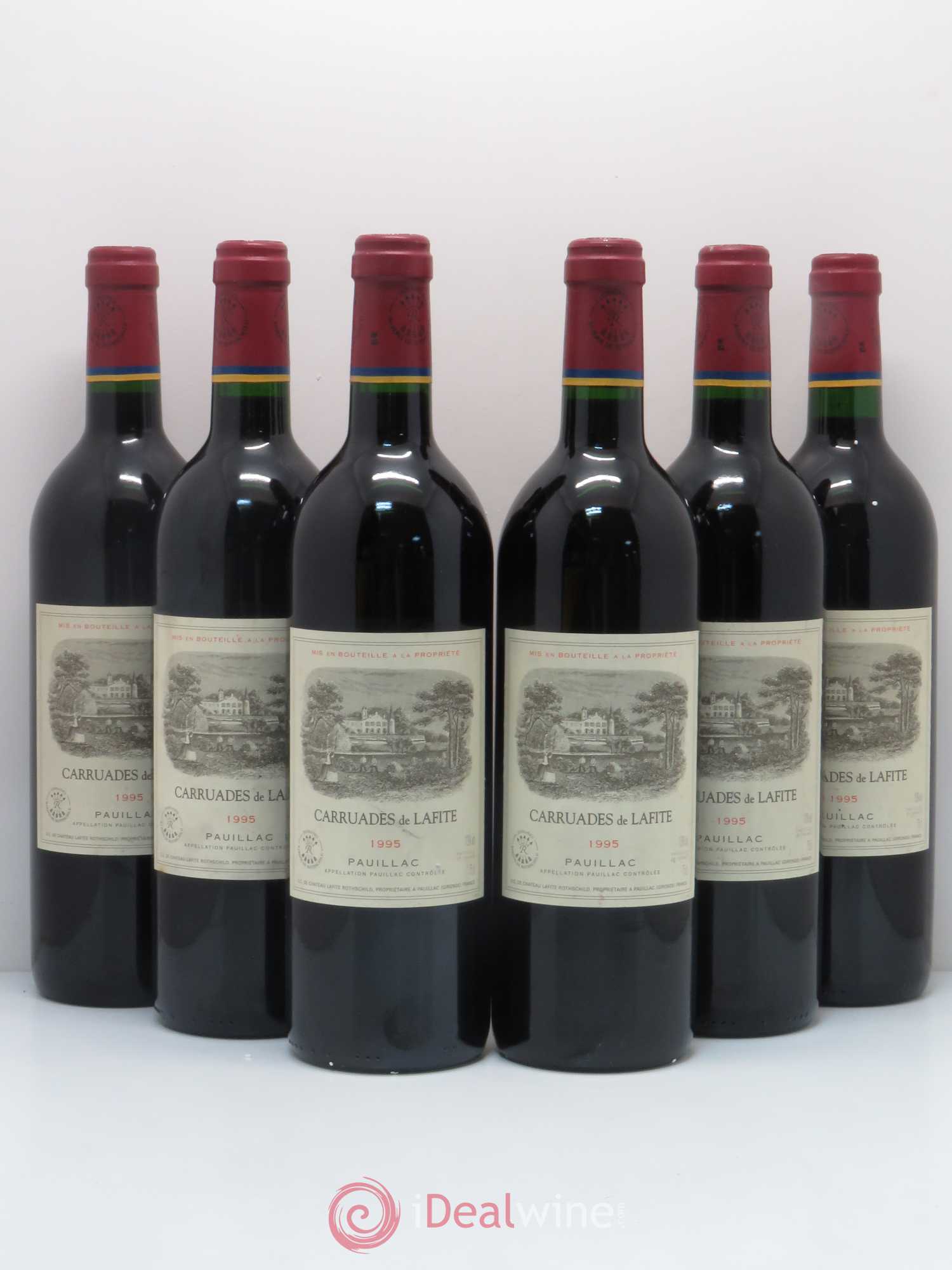 Carruades de Lafite Rothschild Second Vin 1995 - Lot de 6 bouteilles - 0