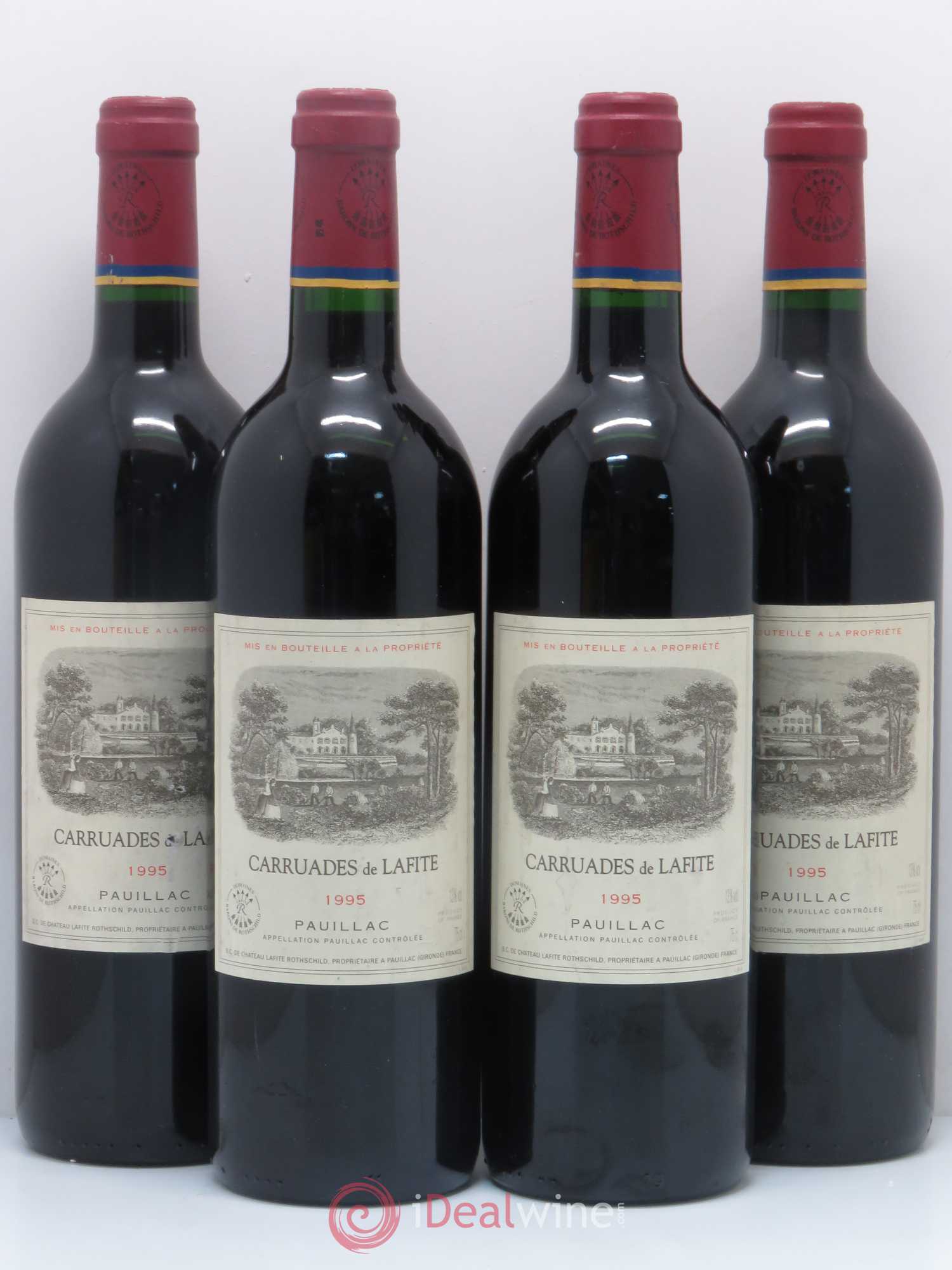 Carruades de Lafite Rothschild Second Vin 1995 - Lot de 4 bouteilles - 0