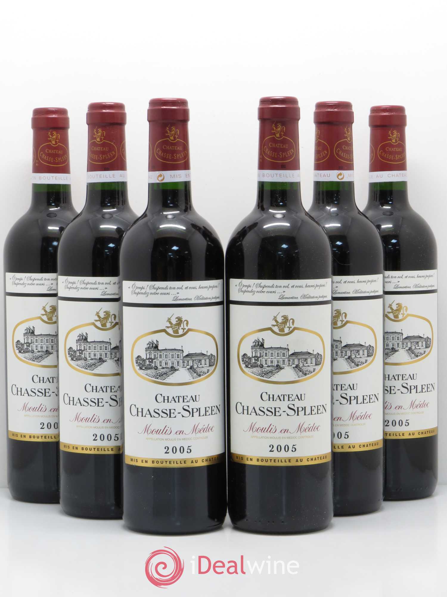 Château Chasse Spleen 2005 - Lot de 6 bouteilles - 0