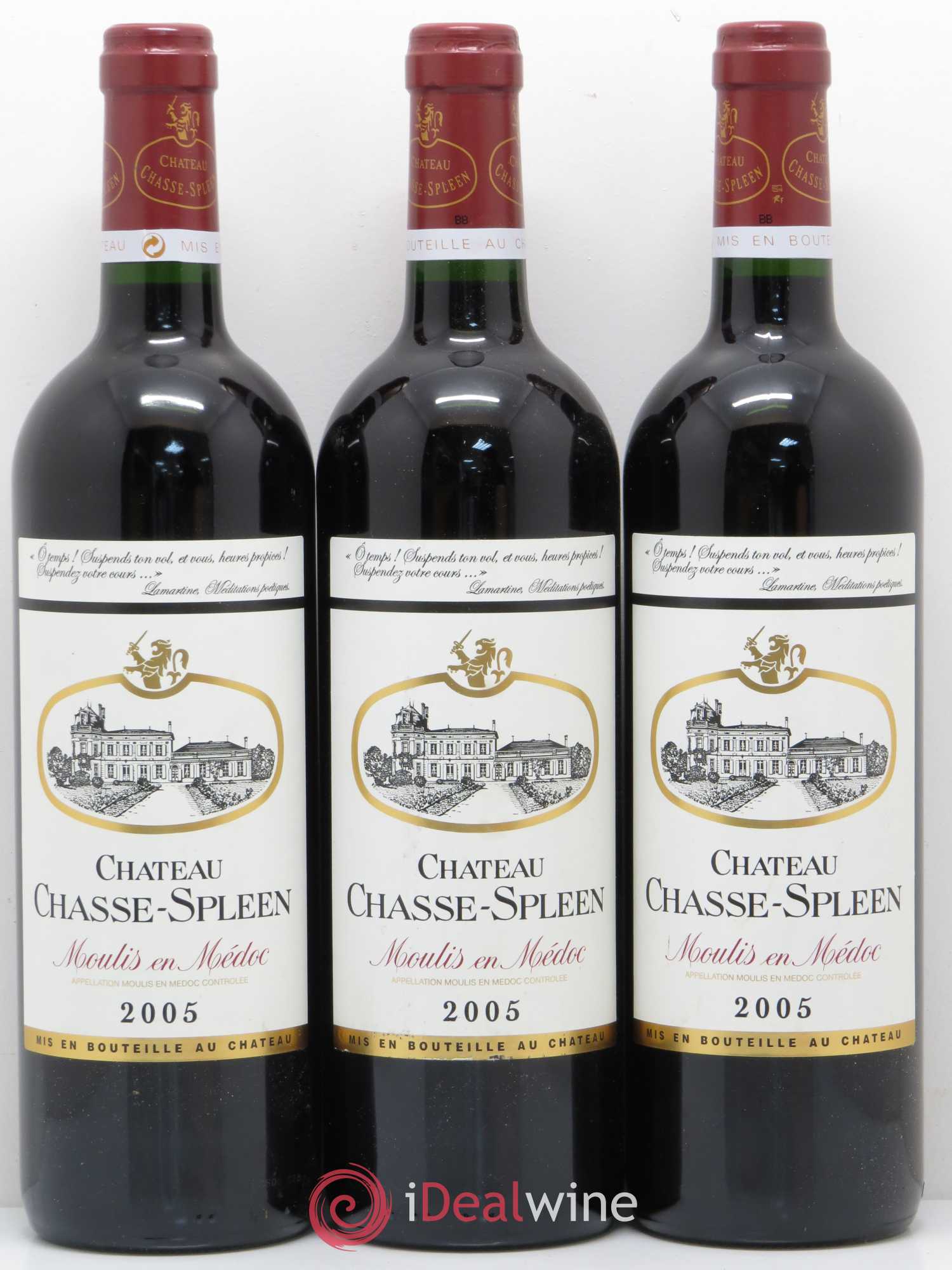 Château Chasse Spleen 2005 - Lot de 5 bouteilles - 1