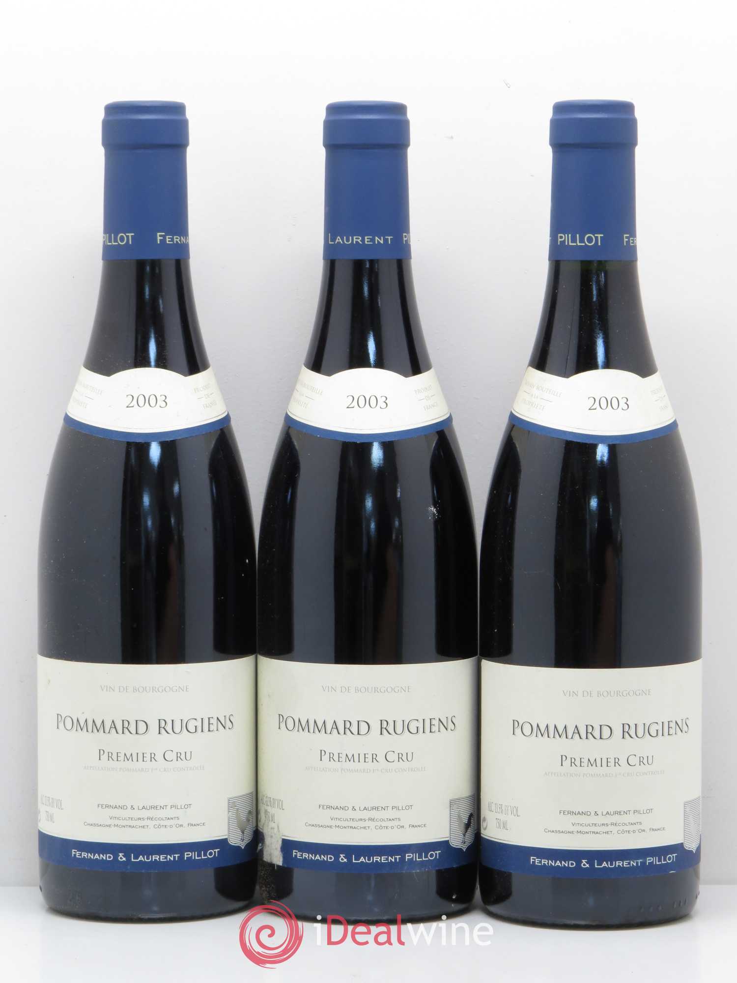 Pommard 1er Cru Rugiens Fernand et Laurent Pillot (Domaine) 2003 - Lot de 6 bouteilles - 2