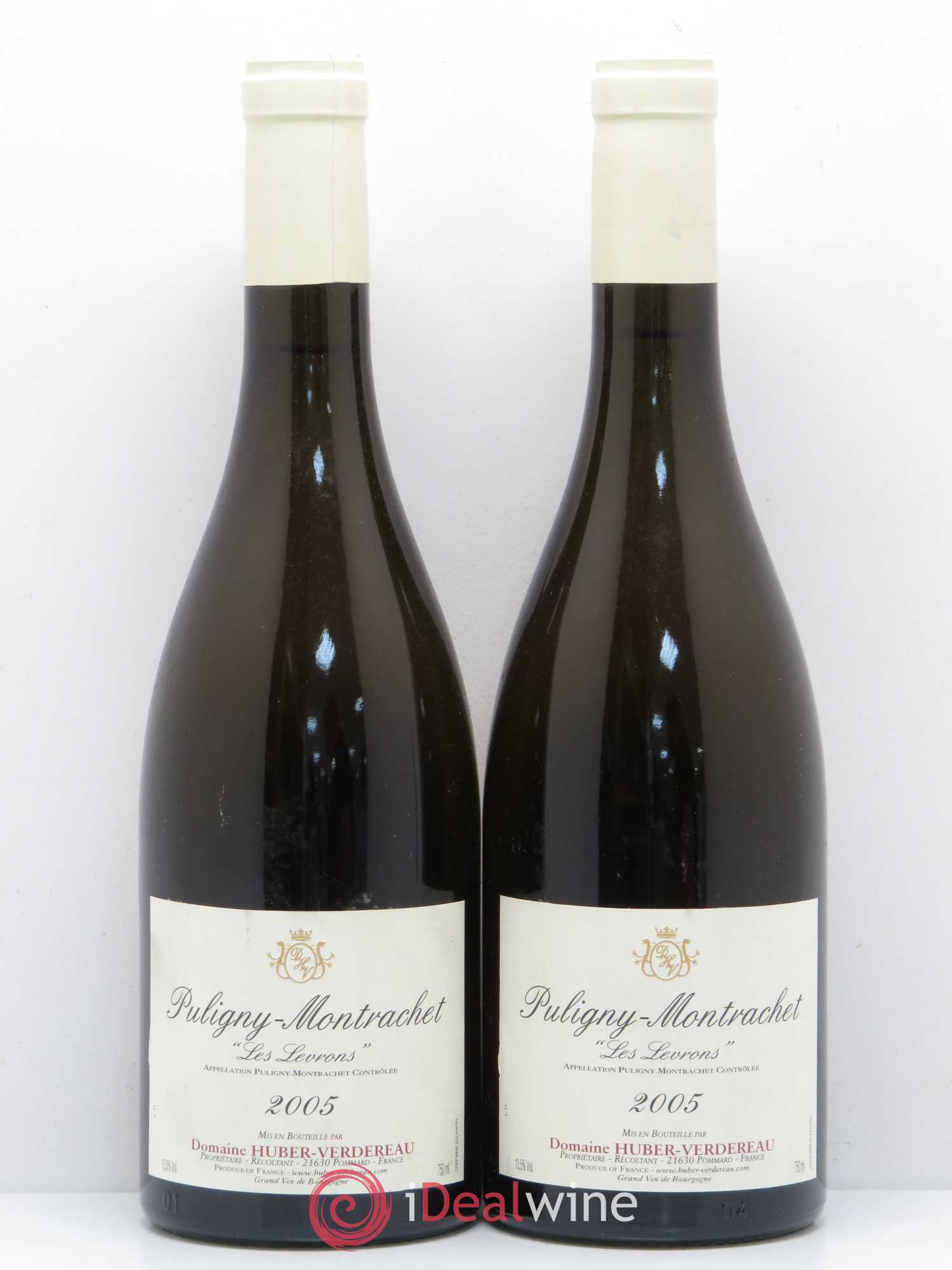 Puligny-Montrachet Les Levrons domaine Huber-Verdereau 2005 - Posten von 5 Flaschen - 2