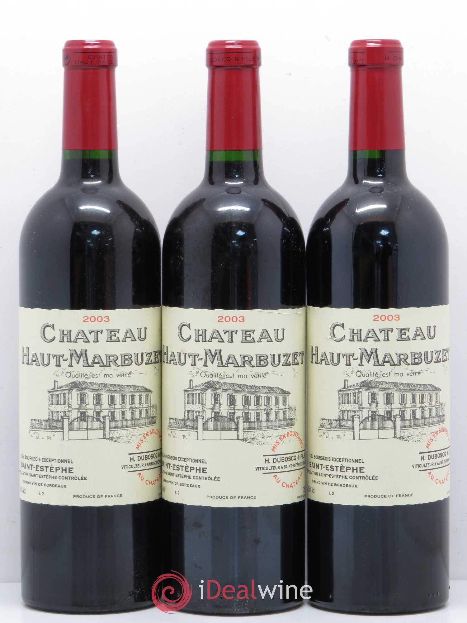 Château Haut Marbuzet 2003 - Lot de 6 bouteilles - 2