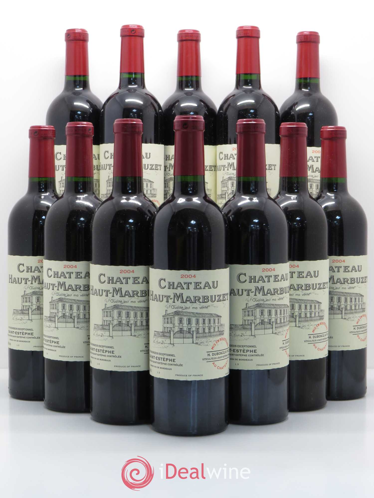 Château Haut Marbuzet 2004 - Lot de 12 bouteilles - 0