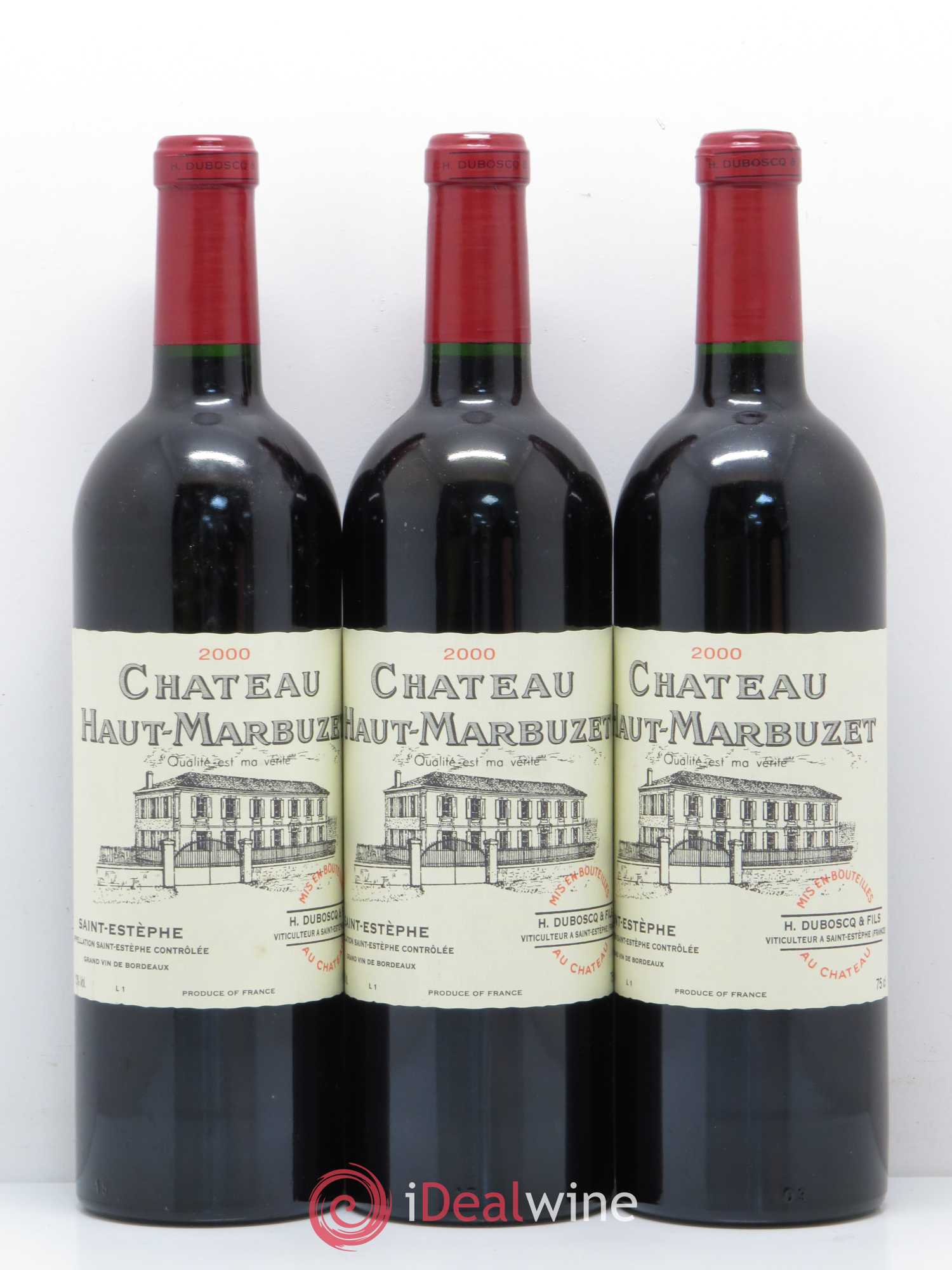 Château Haut Marbuzet 2000 - Lot de 9 bouteilles - 2