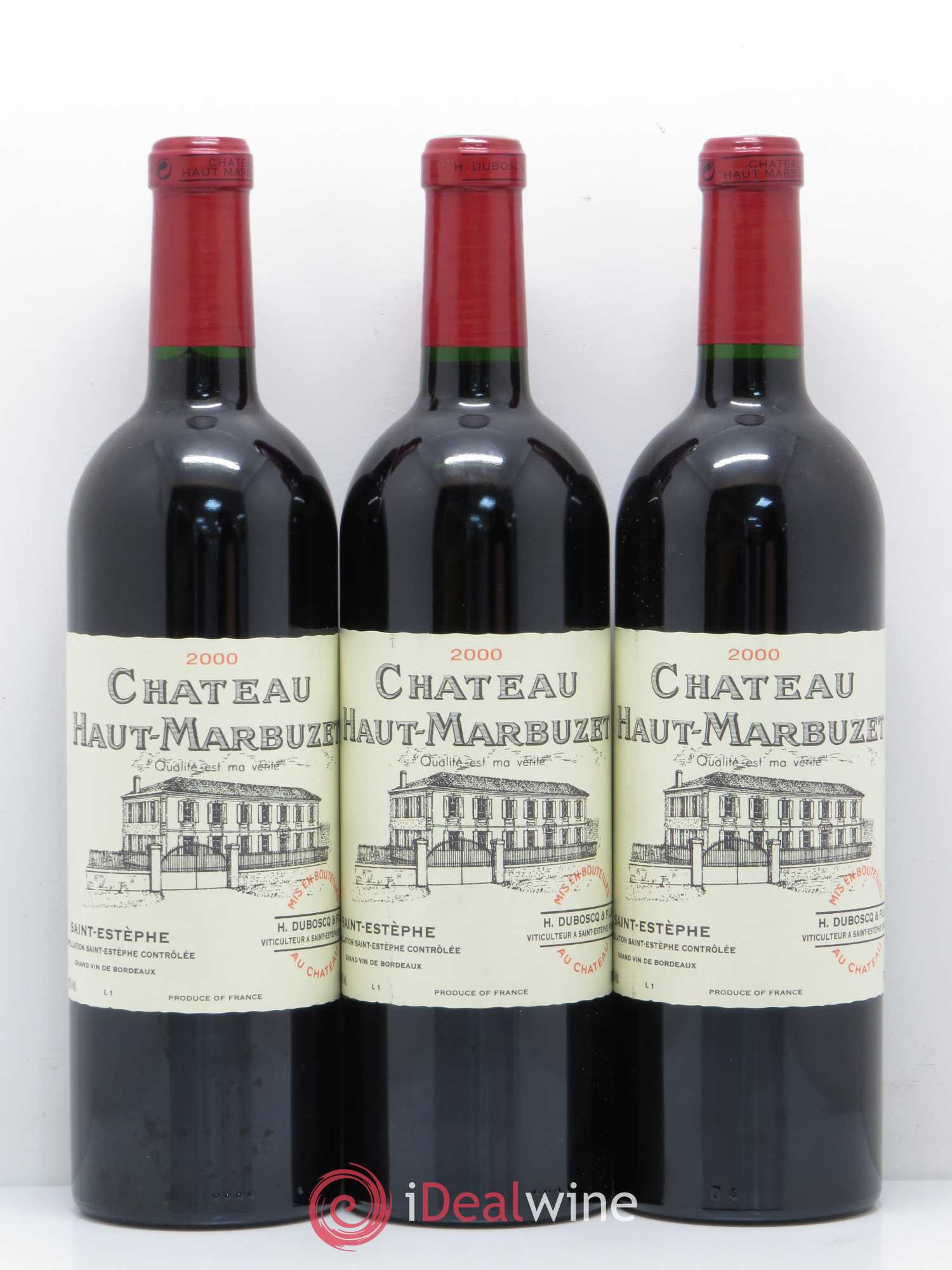 Château Haut Marbuzet 2000 - Lot de 9 bouteilles - 3