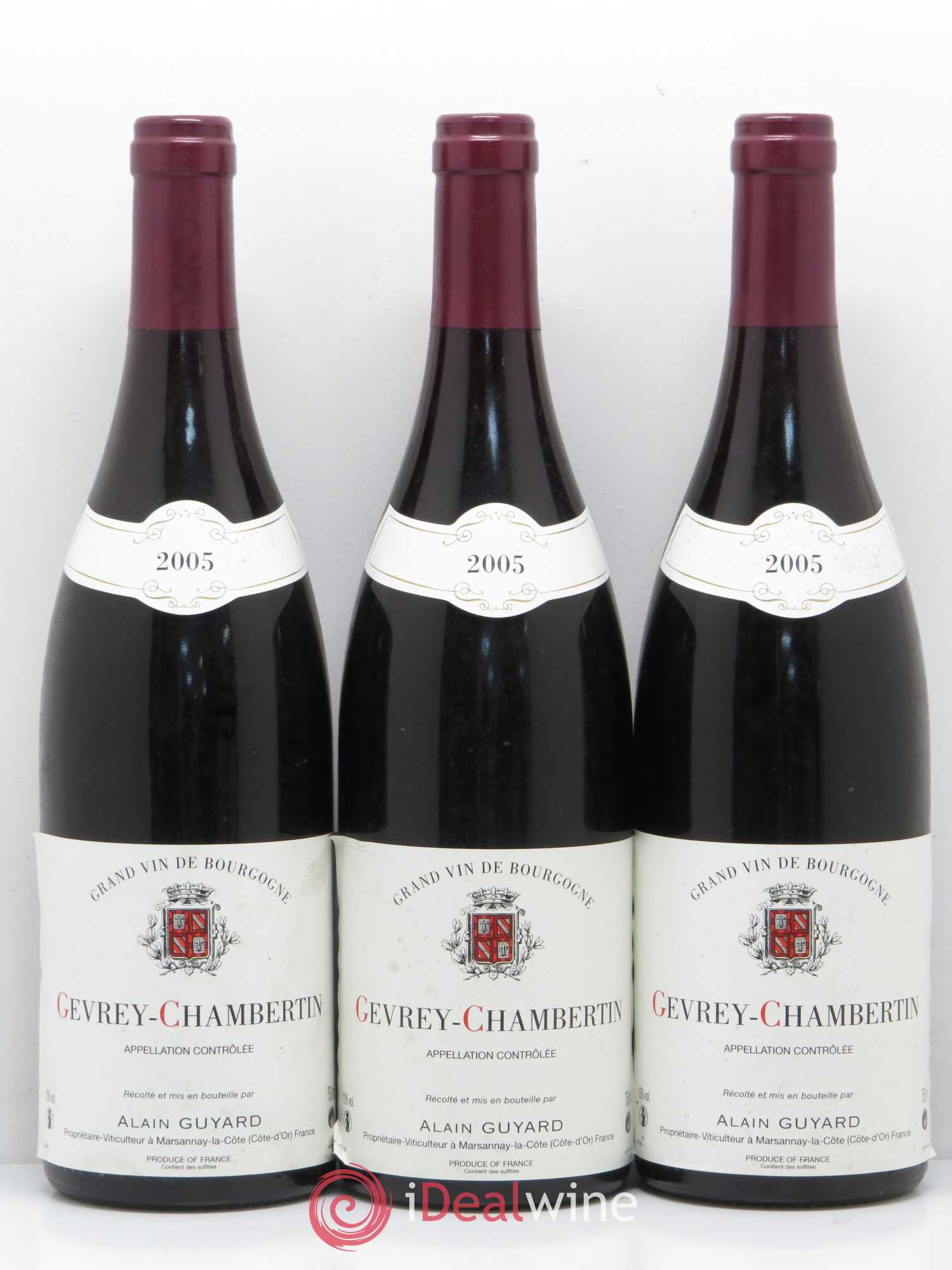 Gevrey-Chambertin Alain Guyard 2005 - Lot de 5 bouteilles - 1