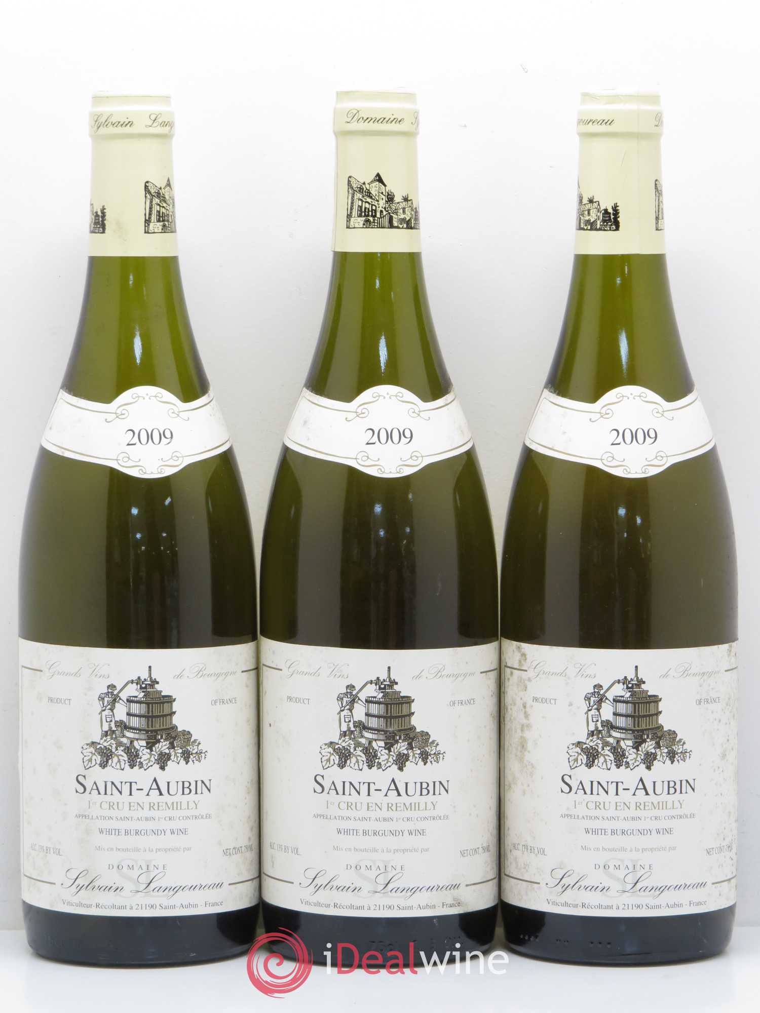 Saint-Aubin 1er Cru En Remilly Sylvian Langoureau 2009 - Posten von 6 Flaschen - 1