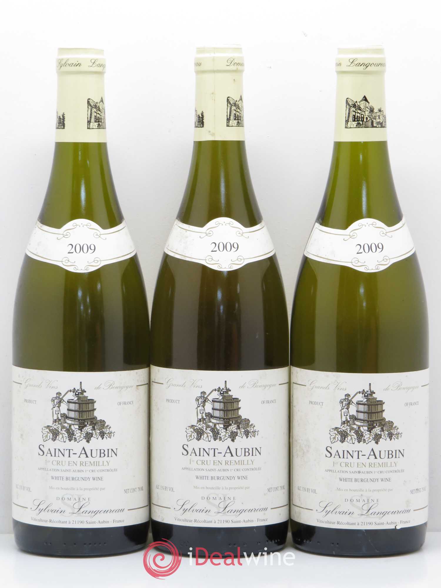 Saint-Aubin 1er Cru En Remilly Sylvian Langoureau 2009 - Posten von 6 Flaschen - 2