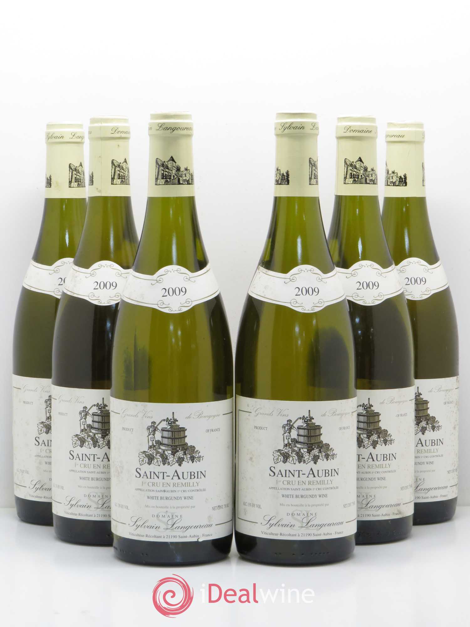 Saint-Aubin 1er Cru En Remilly Sylvian Langoureau 2009 - Posten von 6 Flaschen - 0
