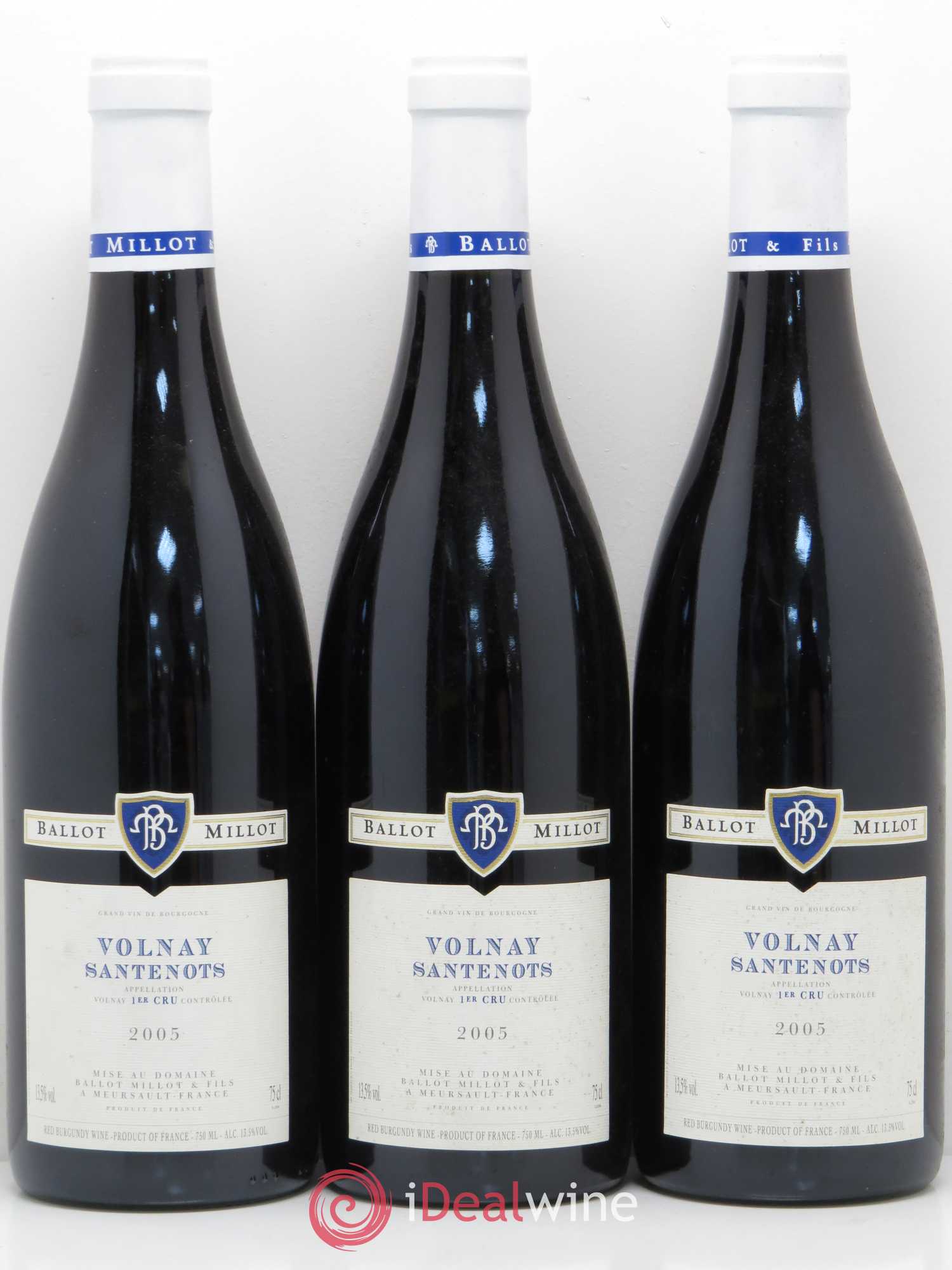 Volnay 1er Cru Santenot Ballot Millot 2005 - Posten von 12 Flaschen - 2