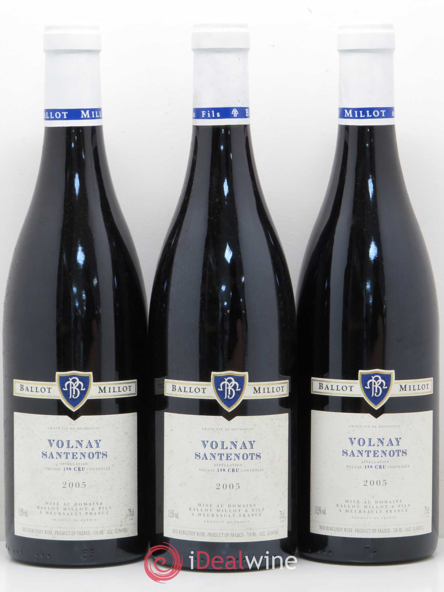 Volnay 1er Cru Santenot Ballot Millot 2005 - Posten von 12 Flaschen - 3