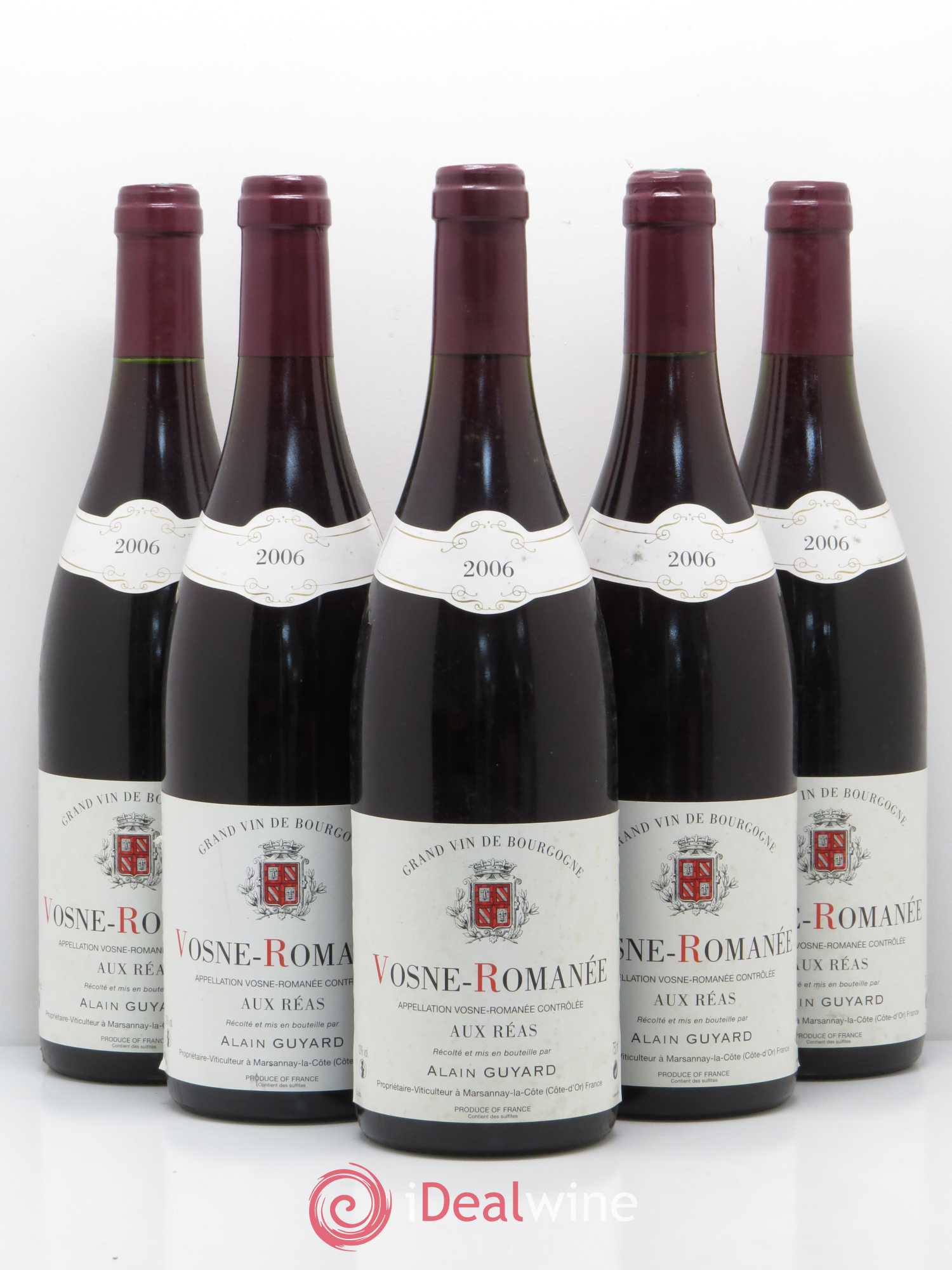 Vosne-Romanée Aux Réas Alain Guyard 2006 - Lot de 5 bouteilles - 0