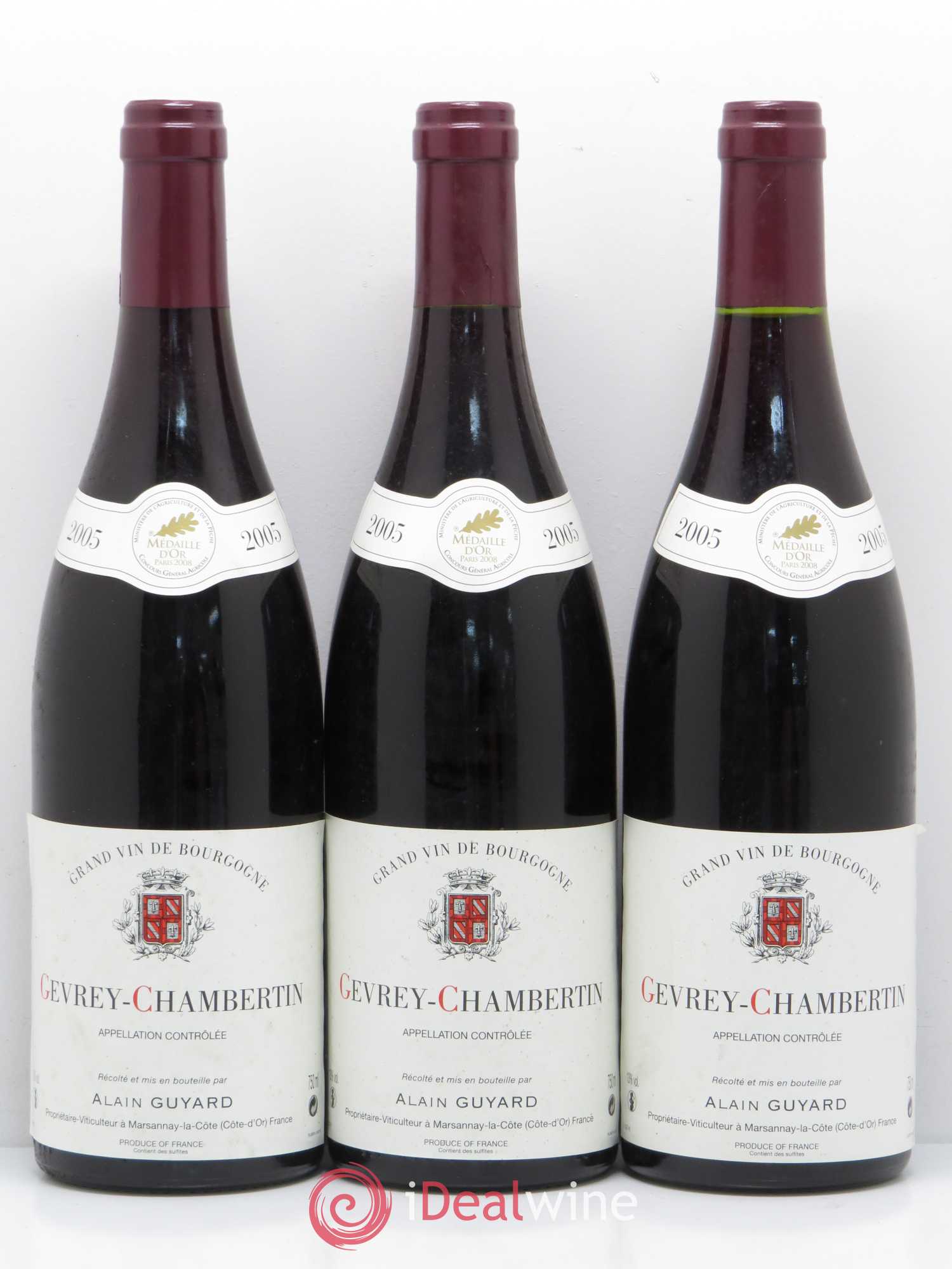 Gevrey-Chambertin Alain Guyard 2005 - Lot de 6 bouteilles - 1