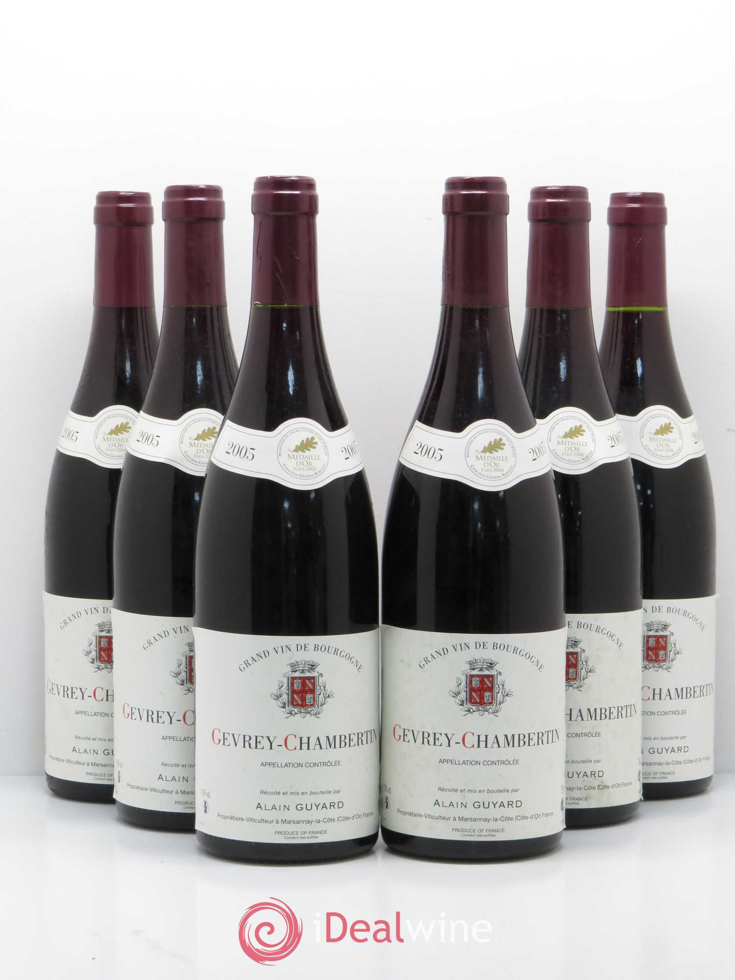 Gevrey-Chambertin Alain Guyard 2005 - Lot de 6 bouteilles - 0