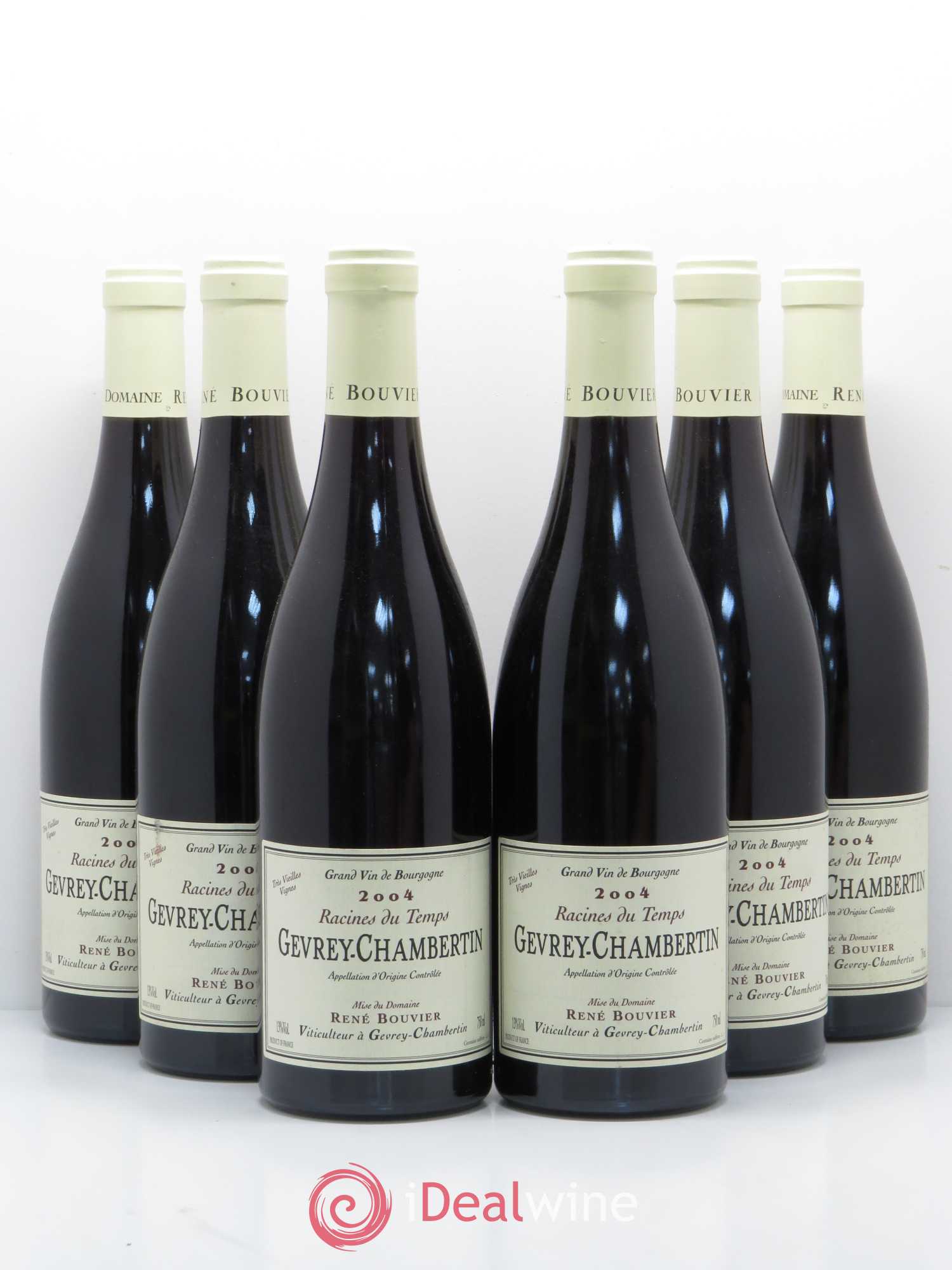 Gevrey-Chambertin Racines du Temps Tres Vieilles Vignes R. Bouvier 2004 - Lot de 6 bouteilles - 0