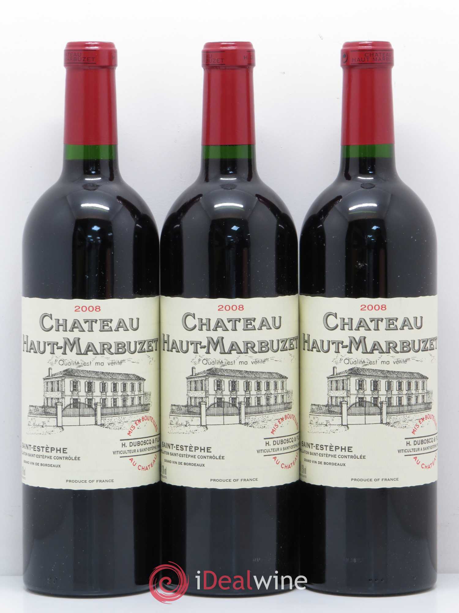Château Haut Marbuzet 2008 - Lot de 12 bouteilles - 1