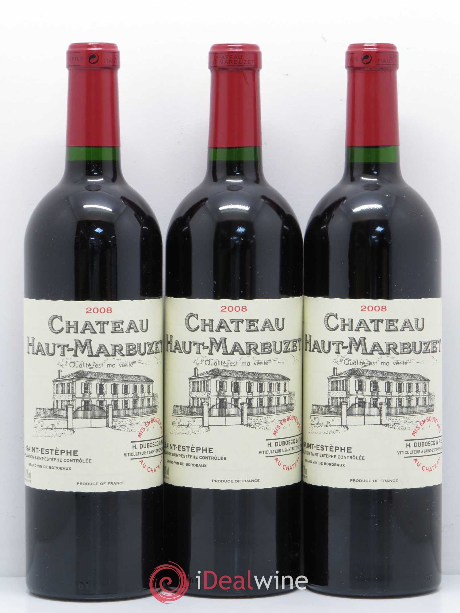 Château Haut Marbuzet 2008 - Lot de 12 bouteilles - 2