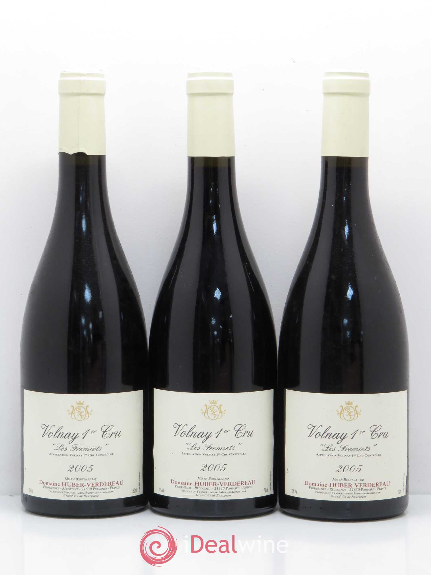 Volnay 1er Cru Les Fremiets Hubert Verdereau 2005 - Posten von 3 Flaschen - 0