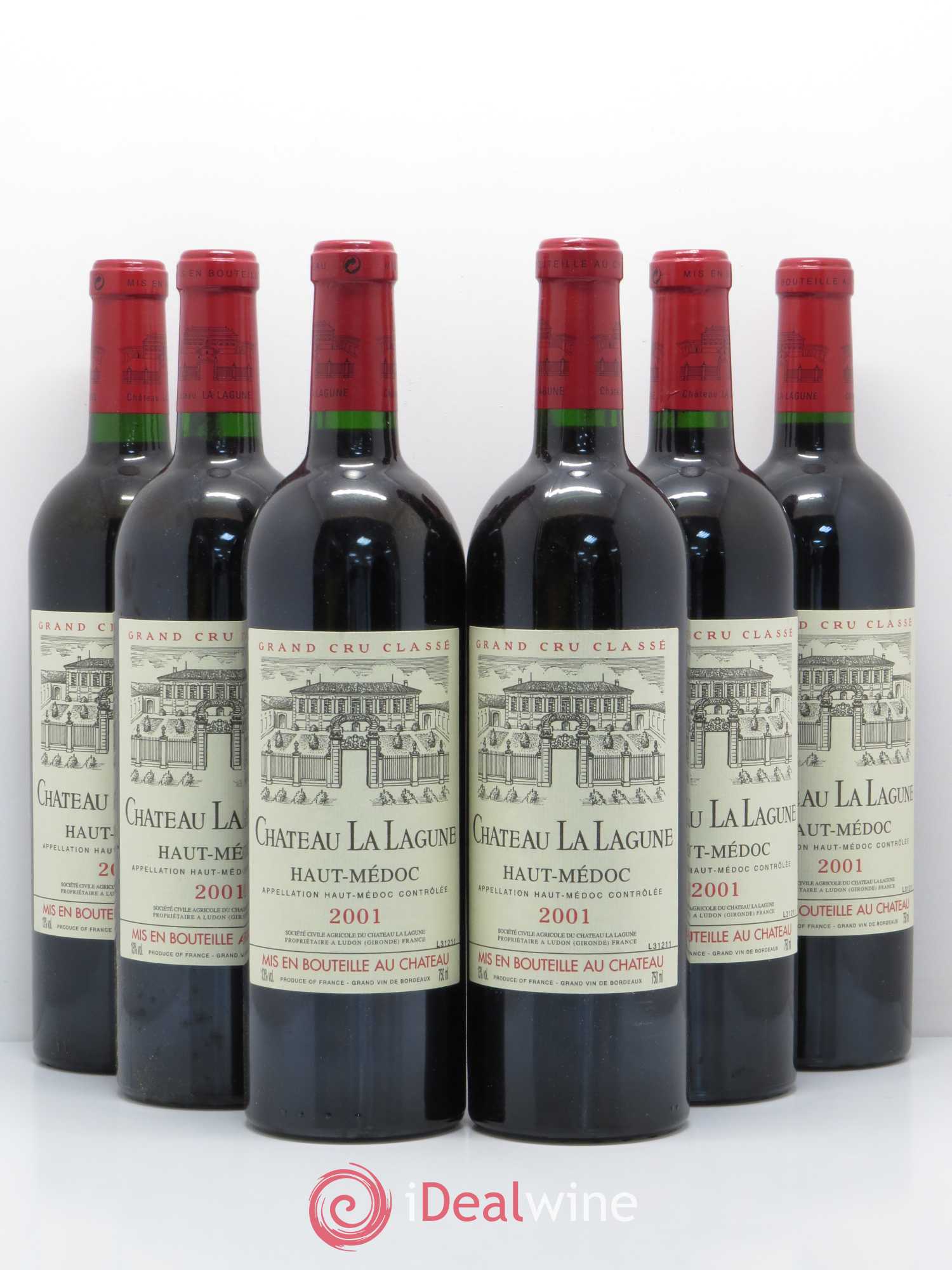 Château la Lagune 3ème Grand Cru Classé 2001 - Lot de 6 bouteilles - 0