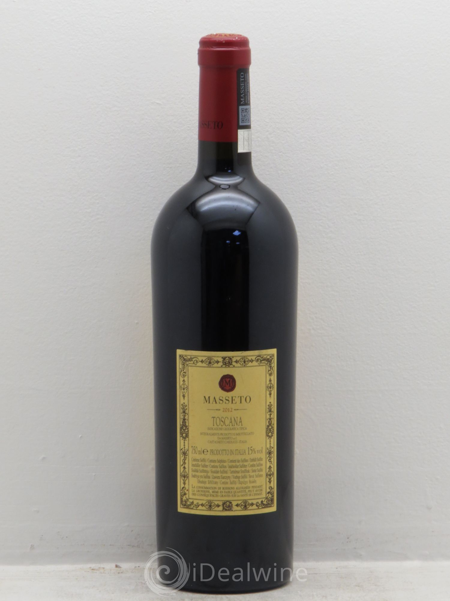 Toscana IGT Tenuta Dell'Ornellaia Masseto Frescobaldi 2012 - Lot de 1 bouteille - 1