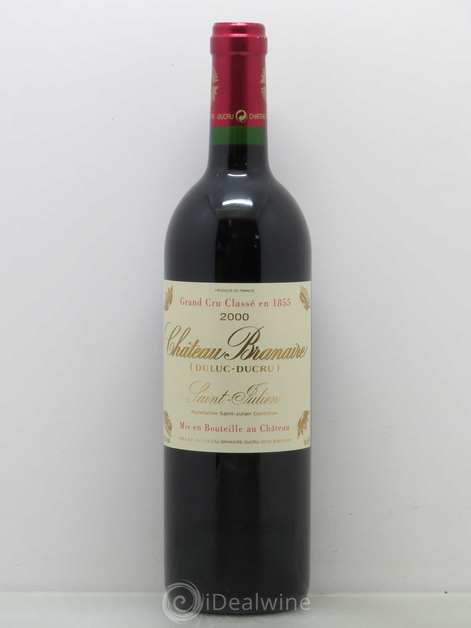 Château Branaire Ducru 4ème Grand Cru Classé 2000 - Lot de 1 bouteille - 0