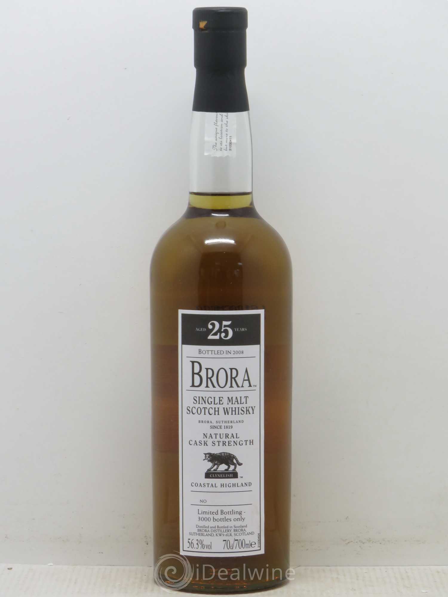 Whisky Brora 25 ans (bottled in 2008) - Posten von 1 Flasche - 0