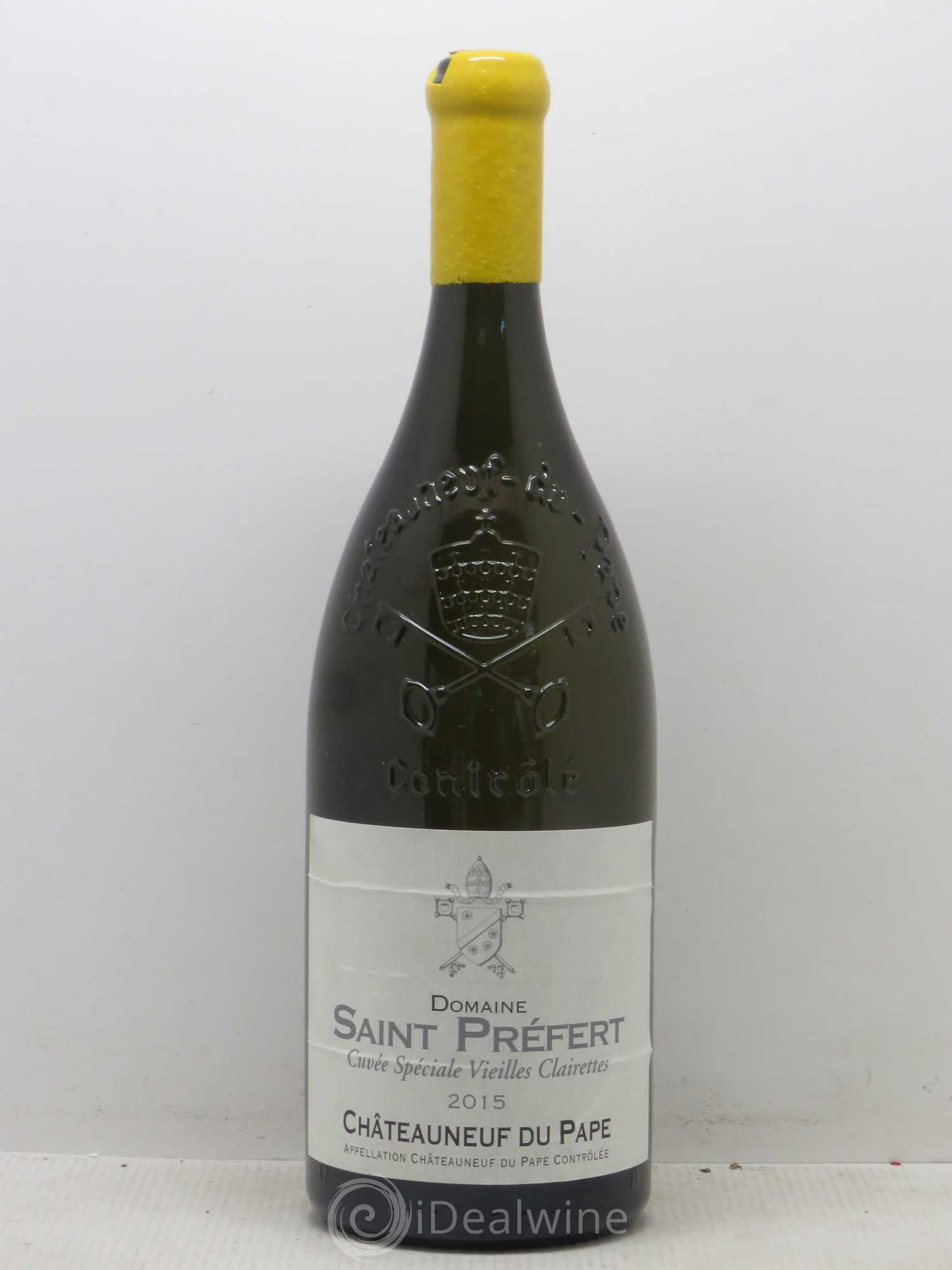 Châteauneuf-du-Pape Cuvee Speciale Vieilles Clairettes Domaine Saint Prefert 2015 - Posten von 1 Magnum - 0