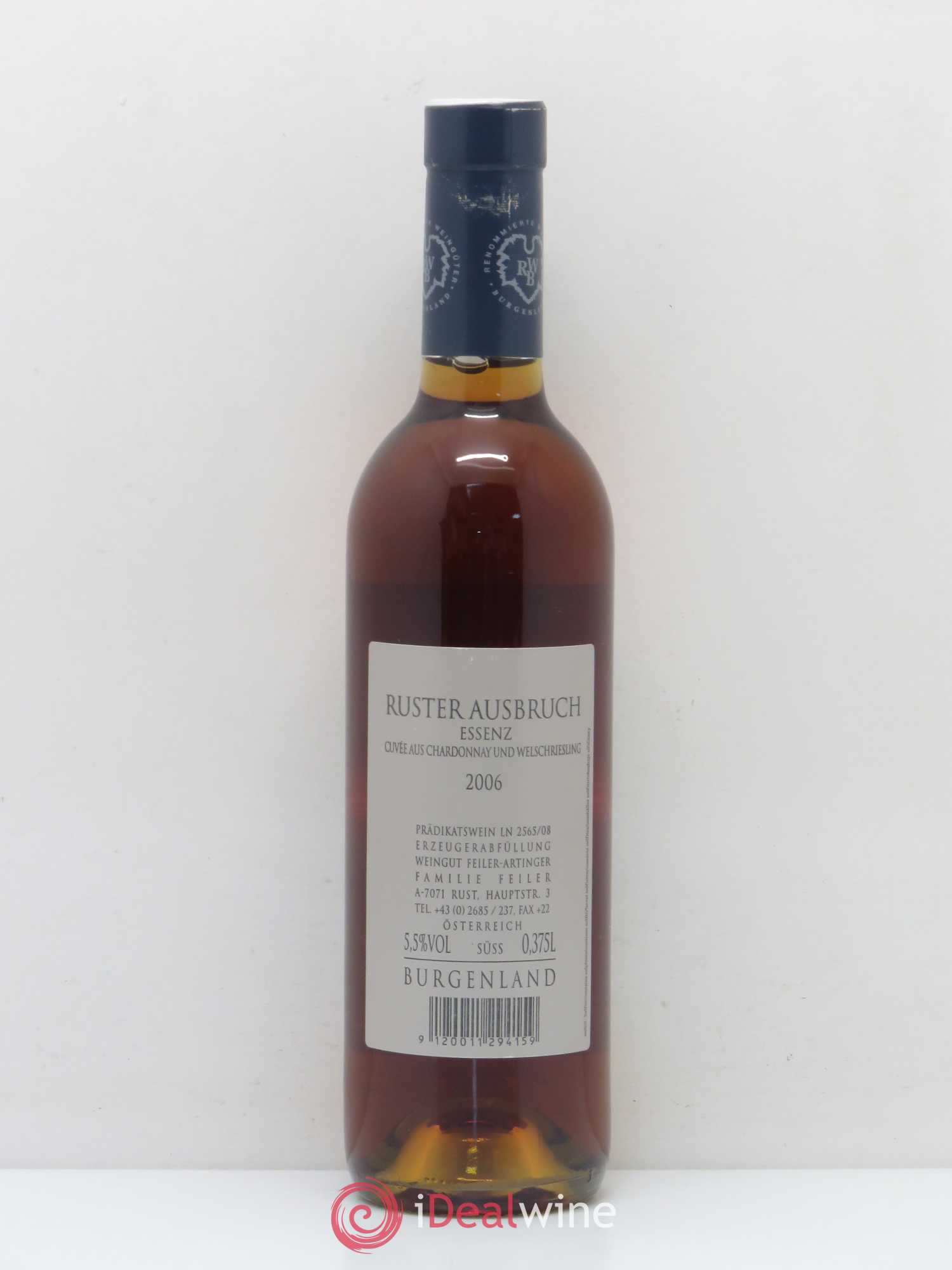 Autriche Ruster Ausbruch Essenz Feiler-Artinger 2006 - Lot of 1 half-bottle - 1