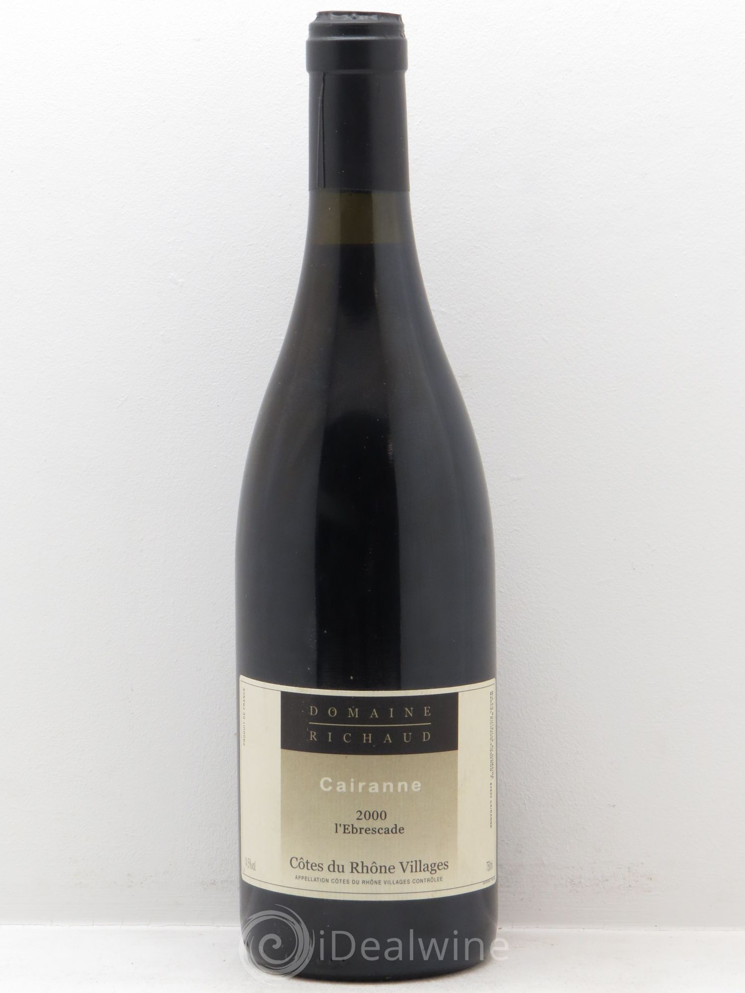 Côtes-du-Rhône-Villages Cairanne L'Ebrescade Richaud 2000 - Lot de 1 bouteille - 0