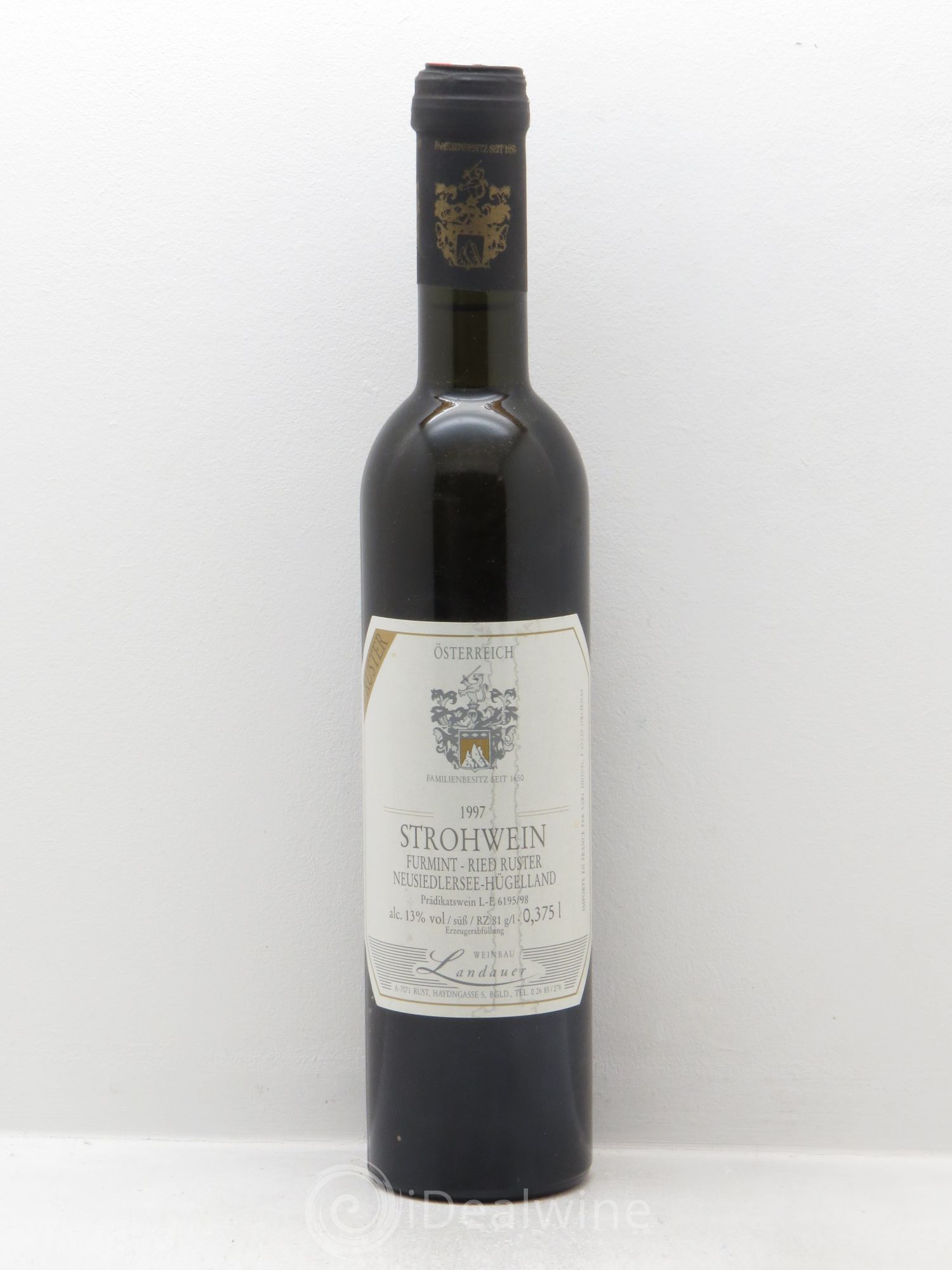 Autriche Strohwein Weinbau Landauer Dionis Rüster Furmint Riedsuter Nieusiedherse Hügelland Osterreich 1997 - Posten von 1 Demi-Flasche - 0