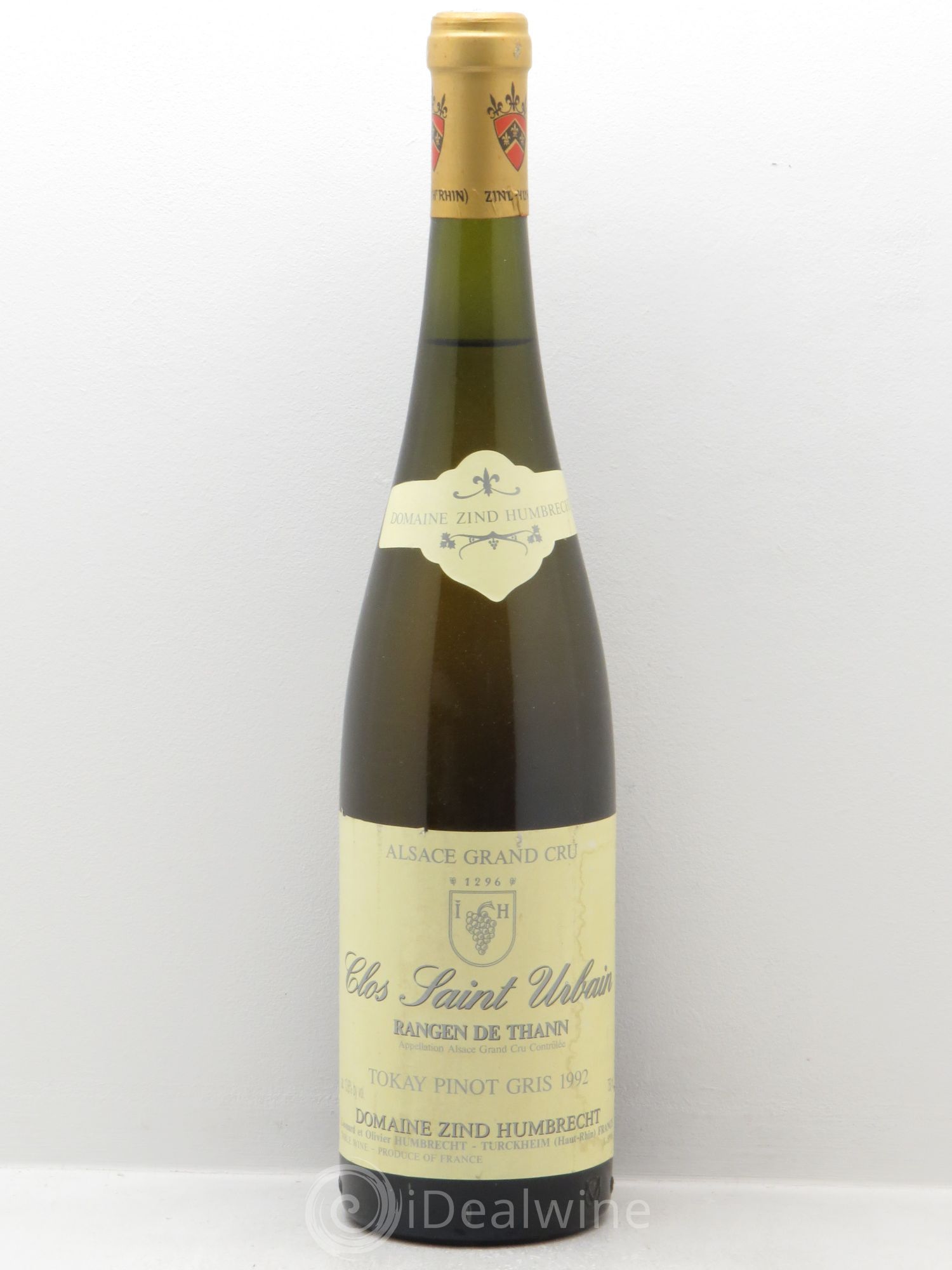 Pinot Gris Rangen de Thann Clos St Urbain 1992 - Posten von 1 Flasche - 0