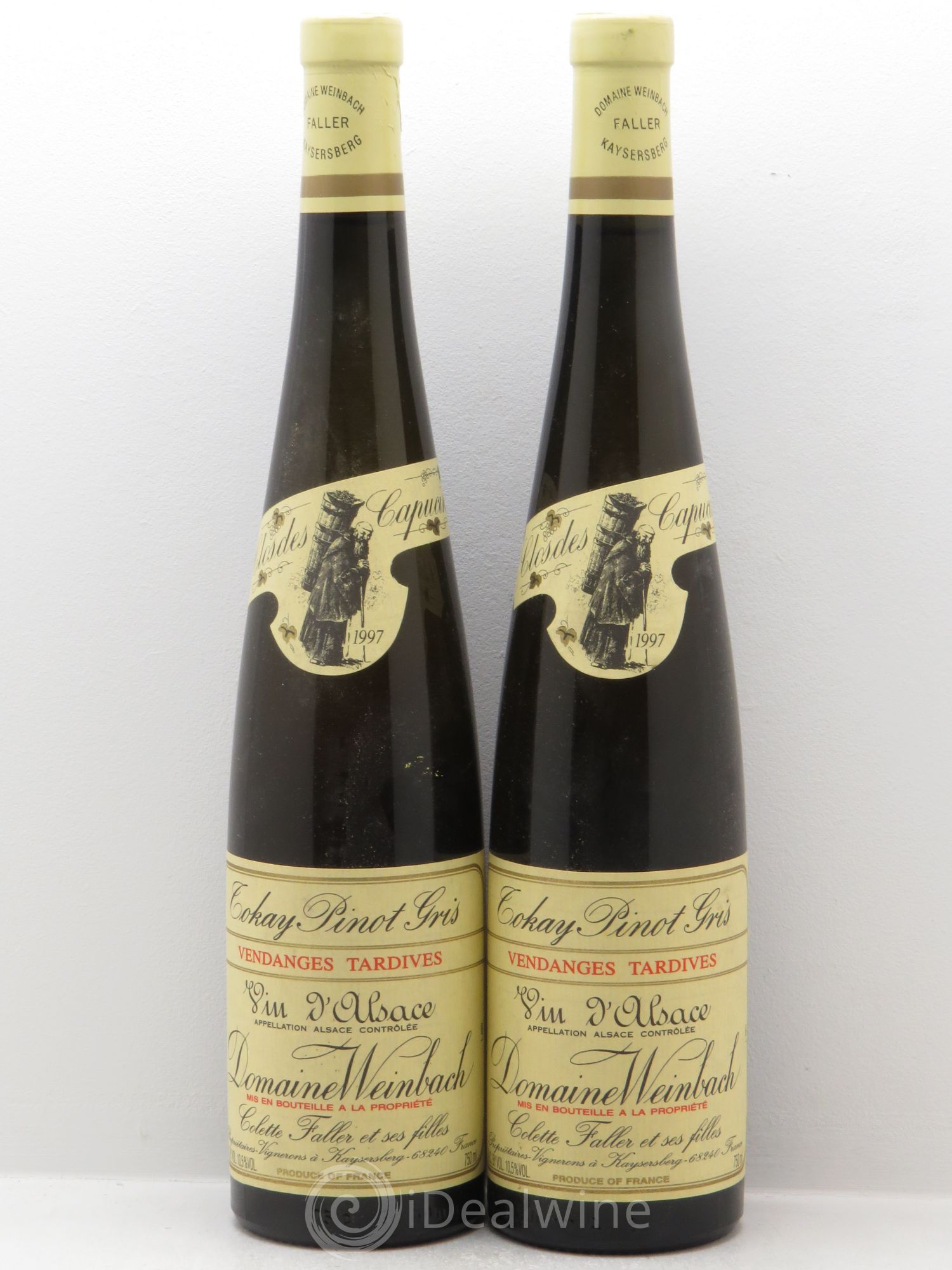 Alsace Pinot Gris (Tokay) Vendanges Tardives Weinbach (Domaine) Clos des Capucins 1997 - Lotto di 2 bottiglie - 0