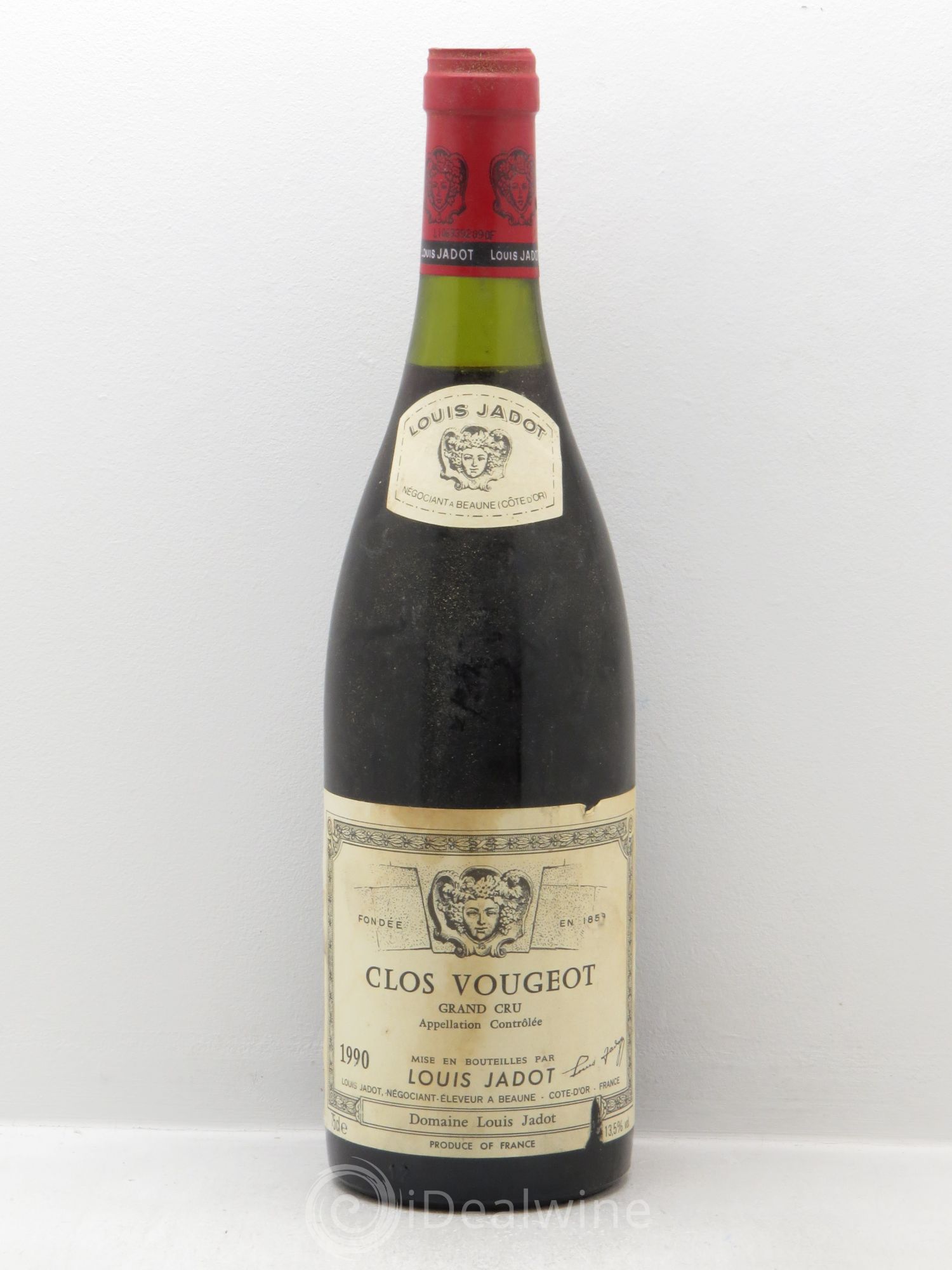 Clos de Vougeot Grand Cru Louis Jadot (Domaine) 1990 - Lot de 1 bouteille - 0