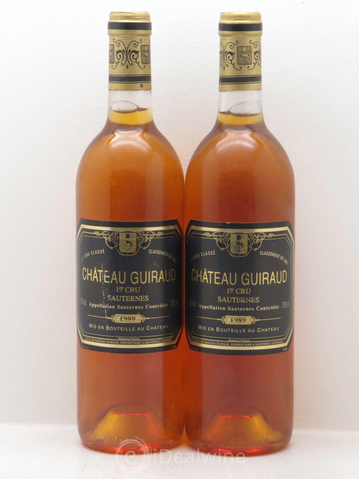 Château Guiraud 1er Grand Cru Classé 1989 - Lotto di 2 bottiglie - 0