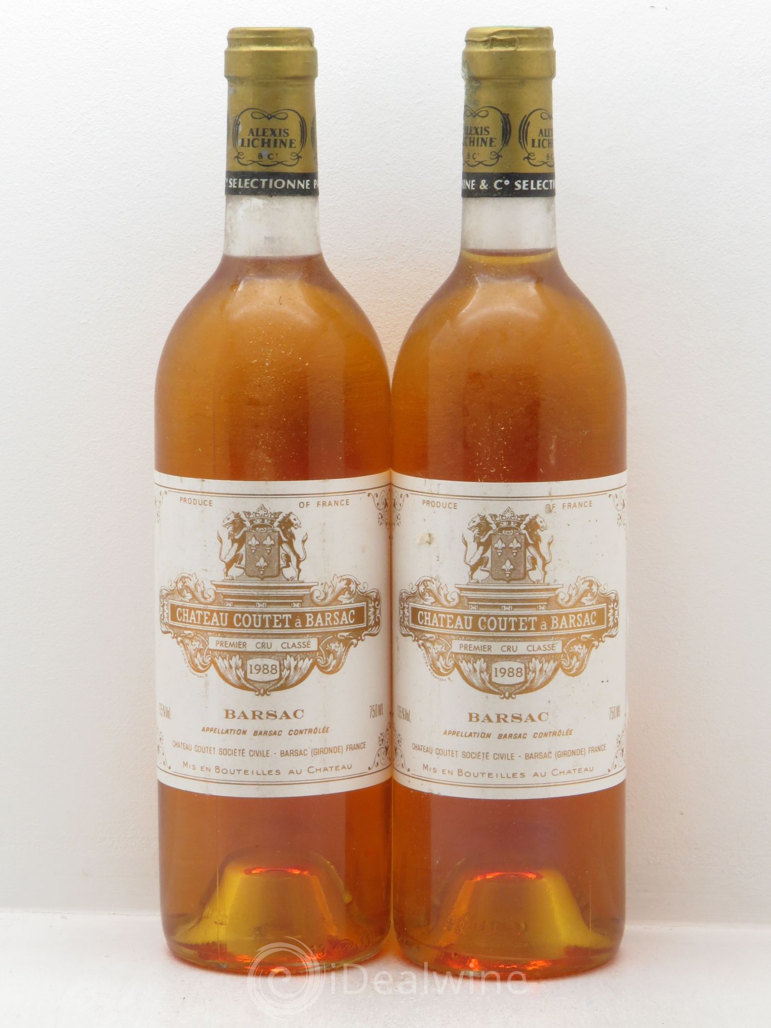 Château Coutet 1er Grand Cru Classé 1988 - Lotto di 2 bottiglie - 0