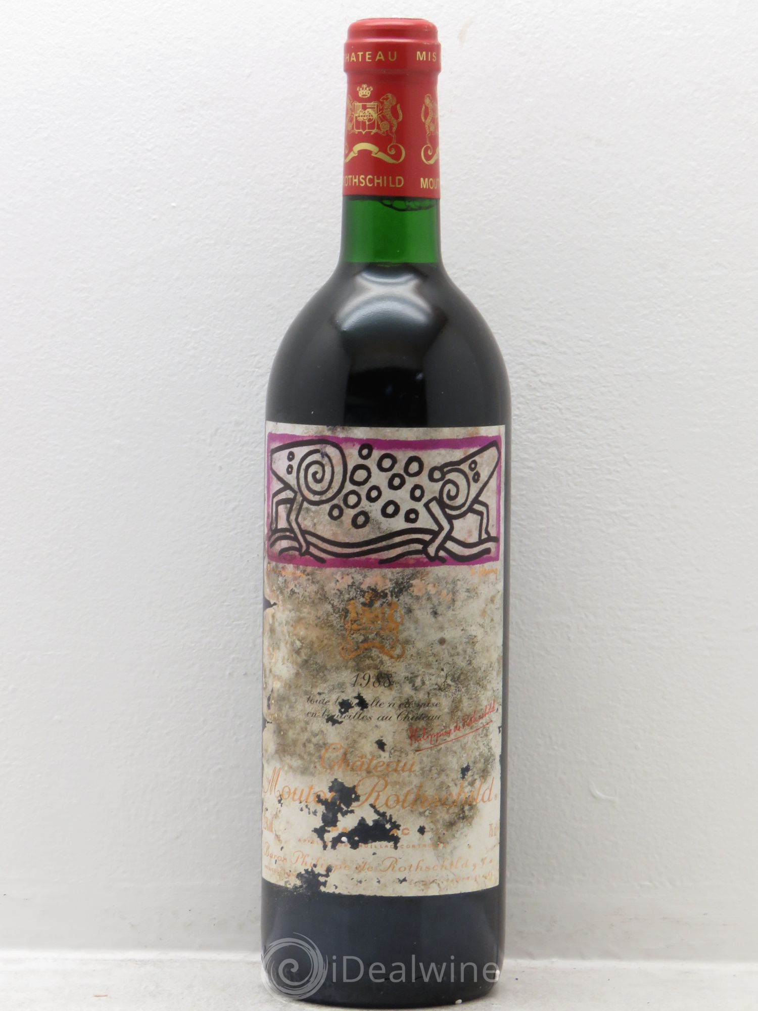 Château Mouton Rothschild 1er Grand Cru Classé 1988 - Lot de 1 bouteille - 0