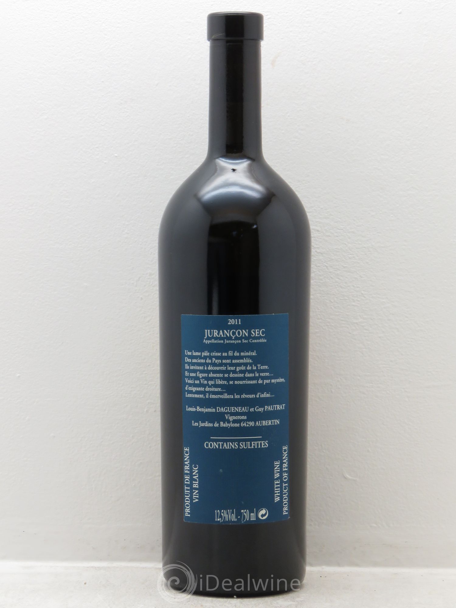 Vin de France(anciennement Jurançon) Les Jardins de Babylone Sec Didier Dagueneau 2011 - Lot de 1 bouteille - 1