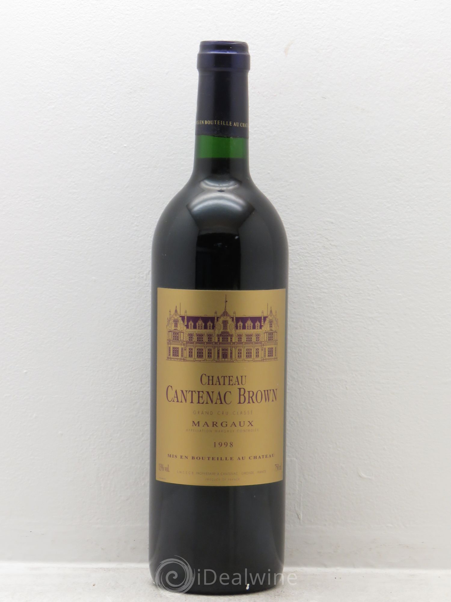 Château Cantenac Brown 3ème Grand Cru Classé 1998 - Lot de 1 bouteille - 0