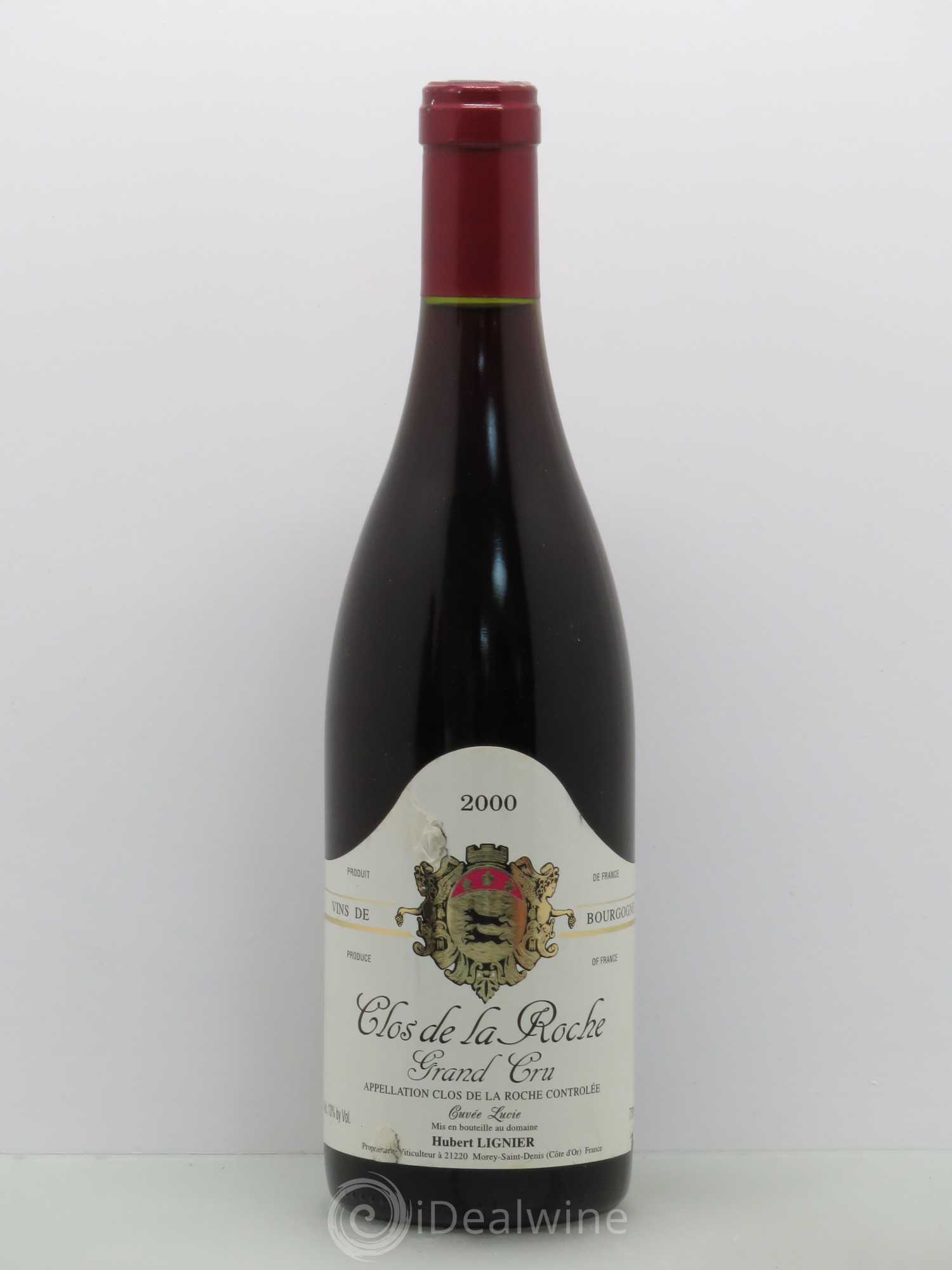 Clos de la Roche Grand Cru Hubert Lignier (Domaine) 2000 - Lot de 1 bouteille - 0