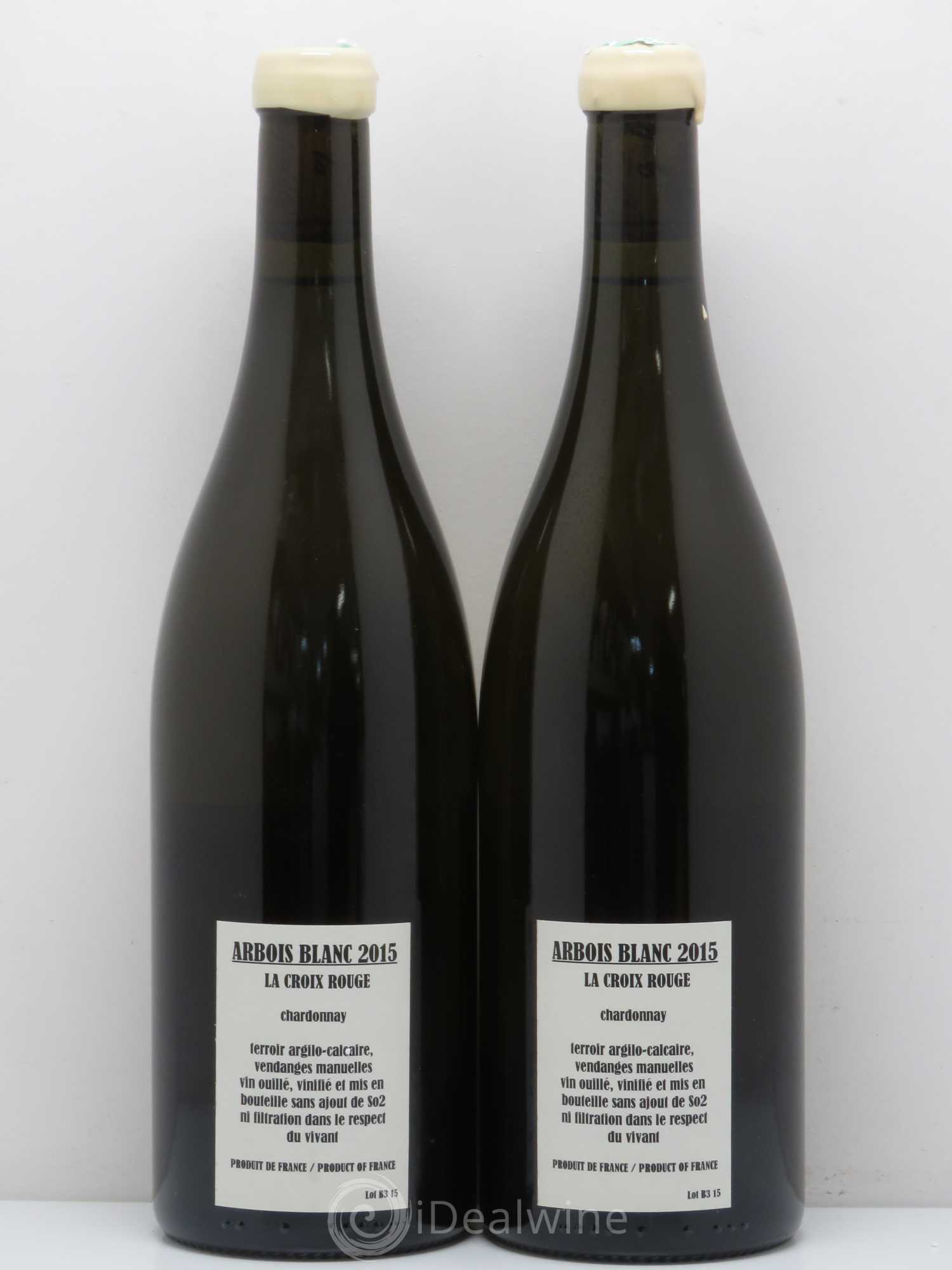 Arbois Chardonnay La Croix Rouge Adeline Houillon & Renaud Bruyère 2015 - Lot de 2 bouteilles - 1