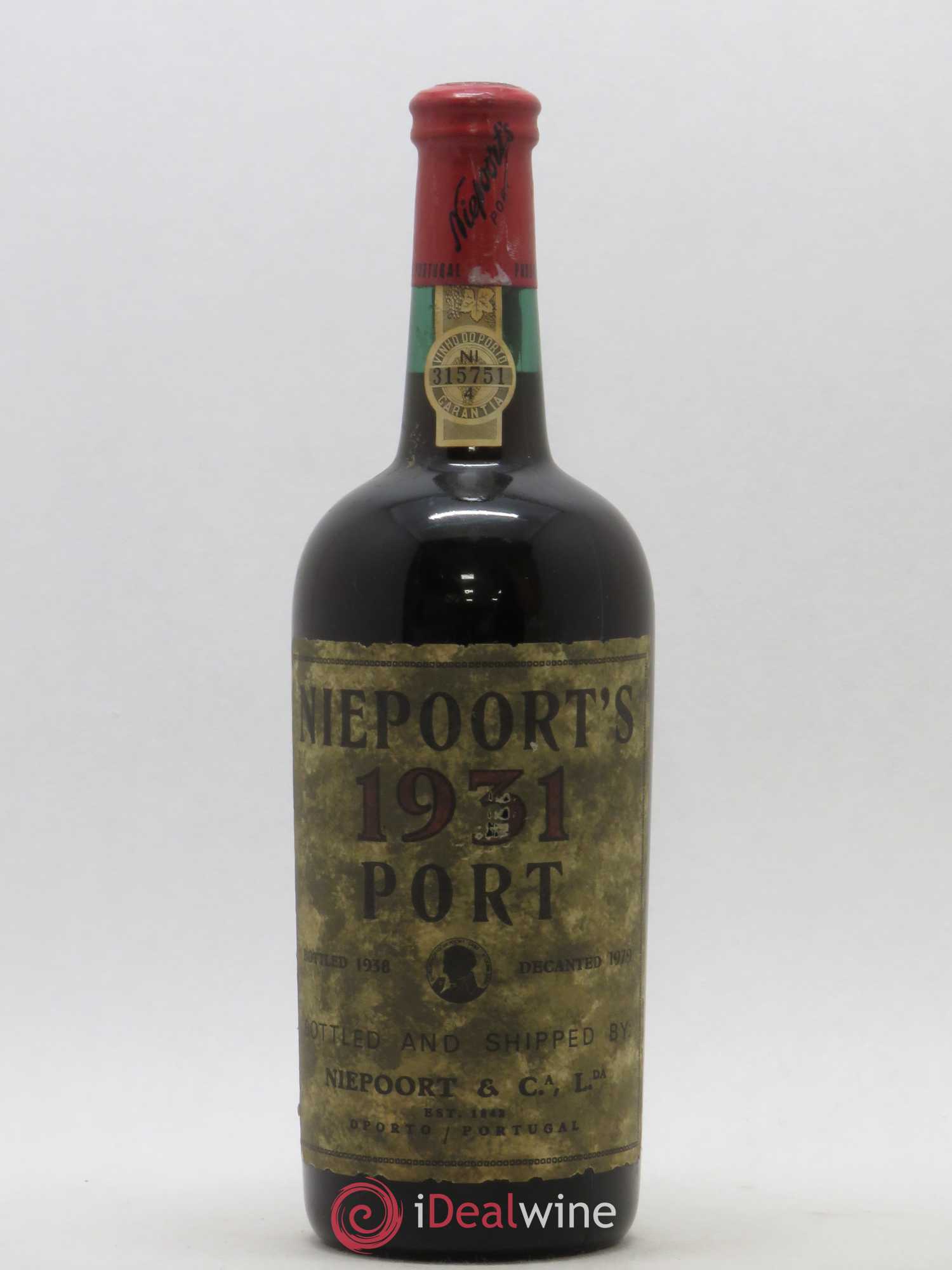 Porto Vintage Niepoort Garrafeira 1931 - Posten von 1 Flasche - 0