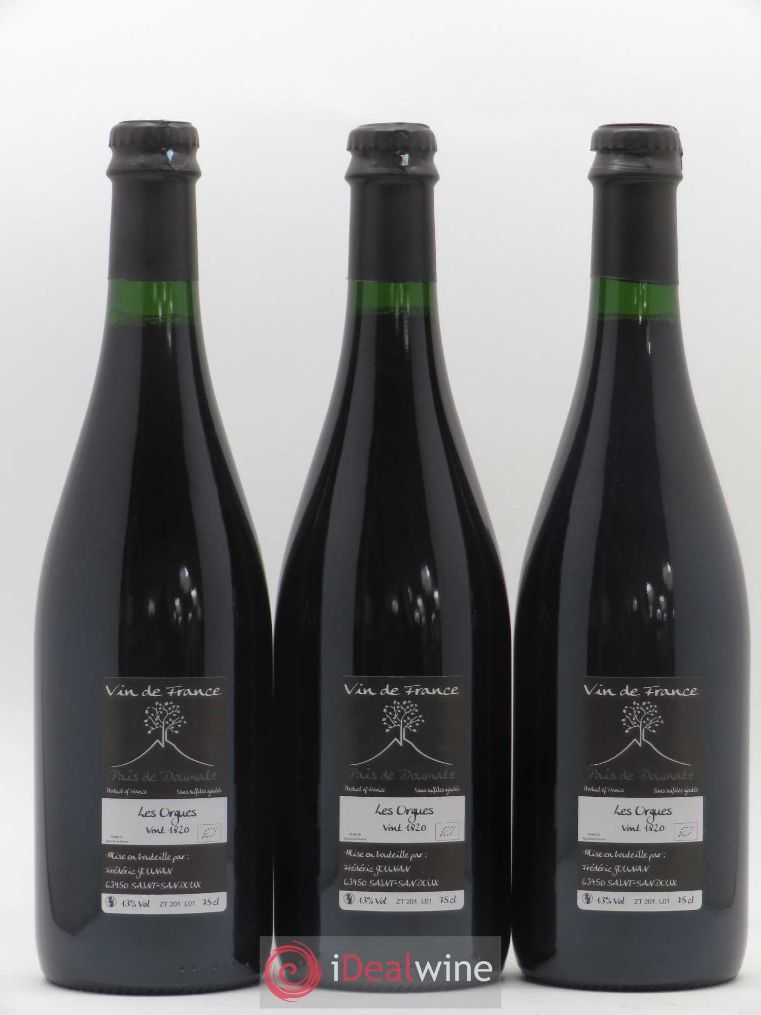 Vin de France Les Orgues Vignoble de l'Arbre Blanc 2018 - Lot de 3 bouteilles - 1