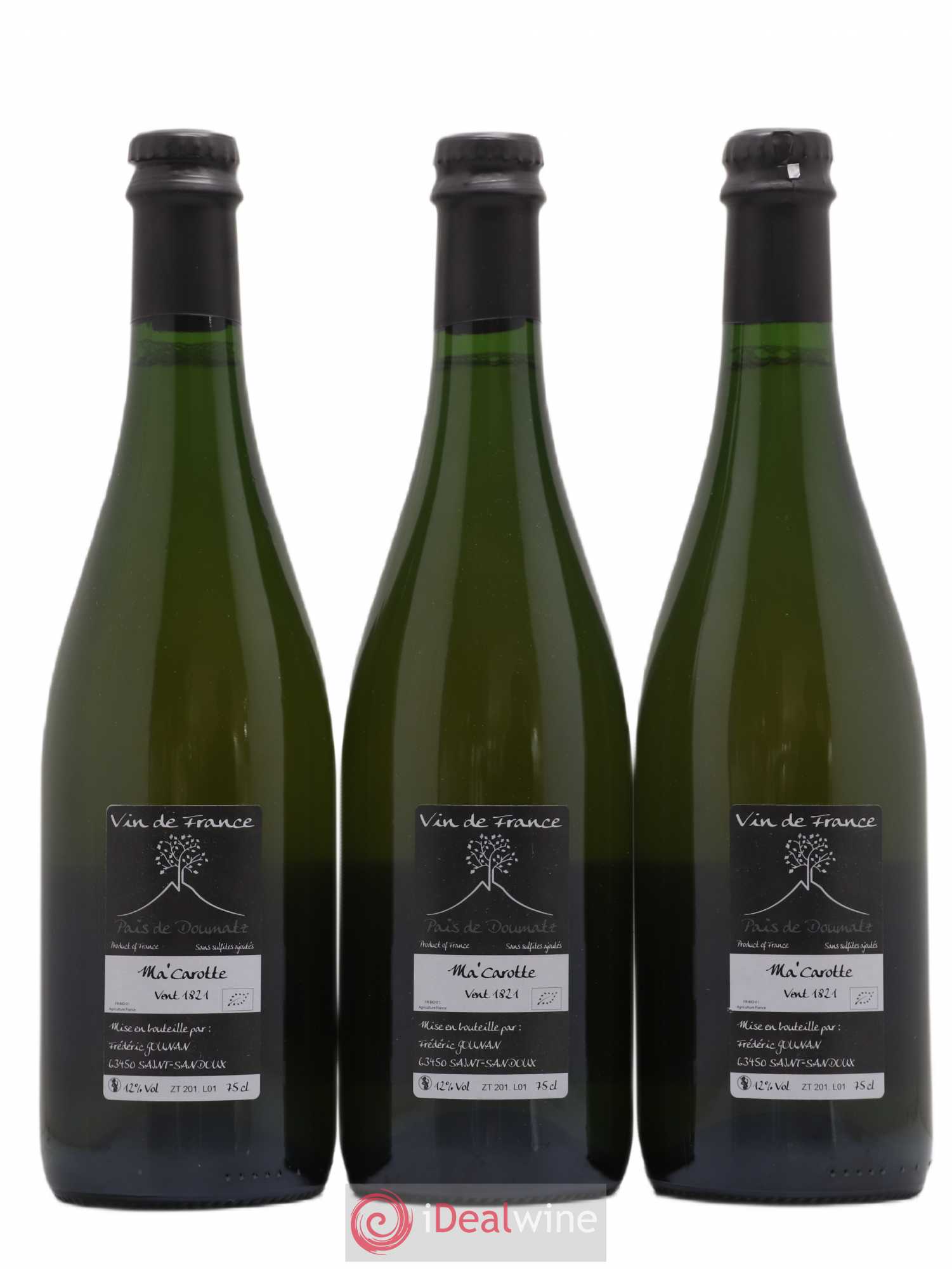 Vin de France Ma Carotte Vignoble de l'Arbre Blanc 2018 - Posten von 3 Flaschen - 1