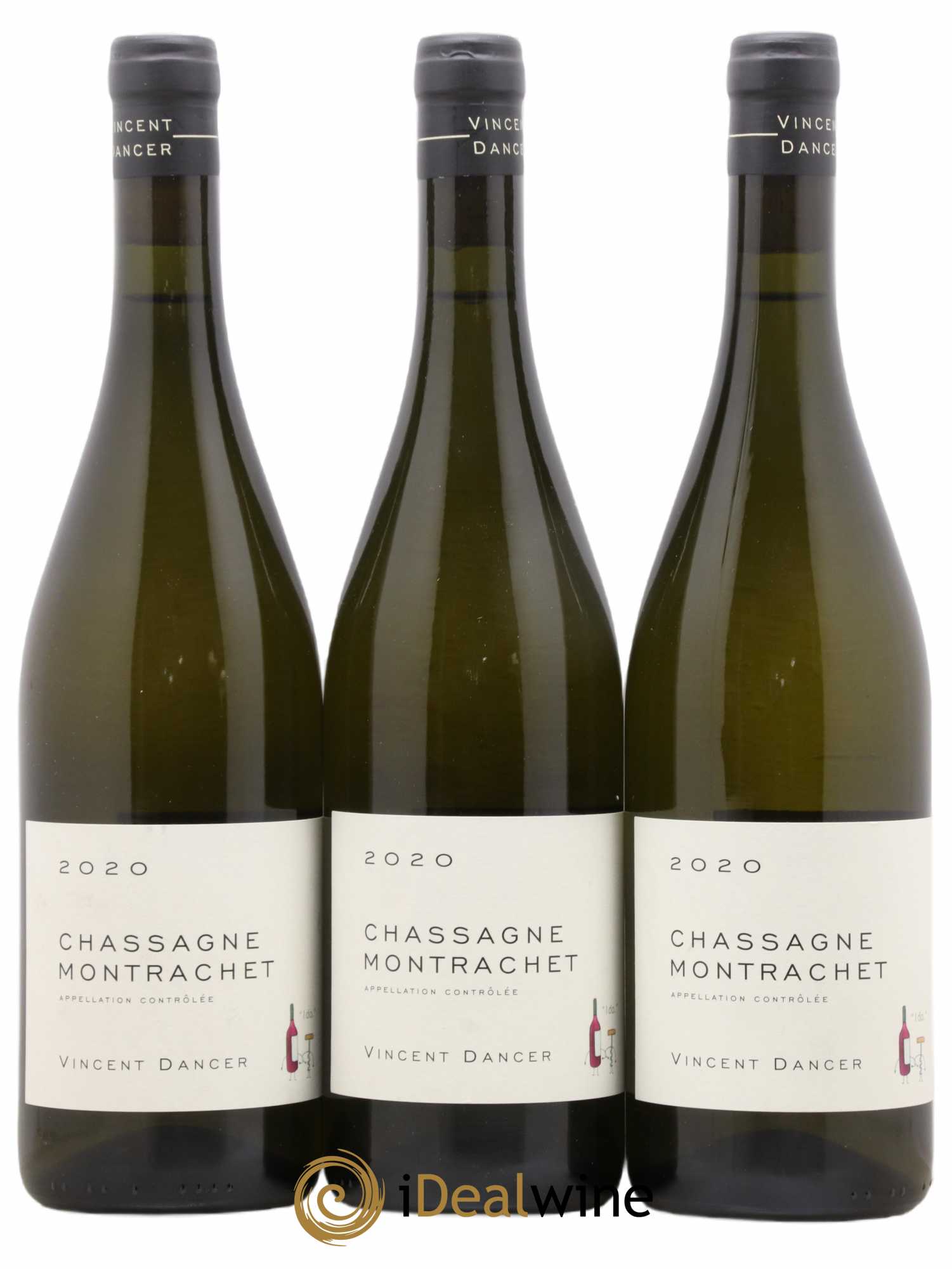 Chassagne-Montrachet Vincent Dancer 2020 - Lot de 3 bouteilles - 0