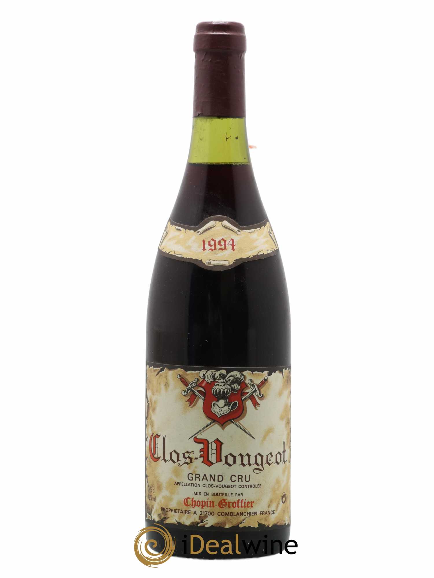 Clos de Vougeot Grand Cru Chopin Groffier 1994 - Lot de 1 bouteille - 0